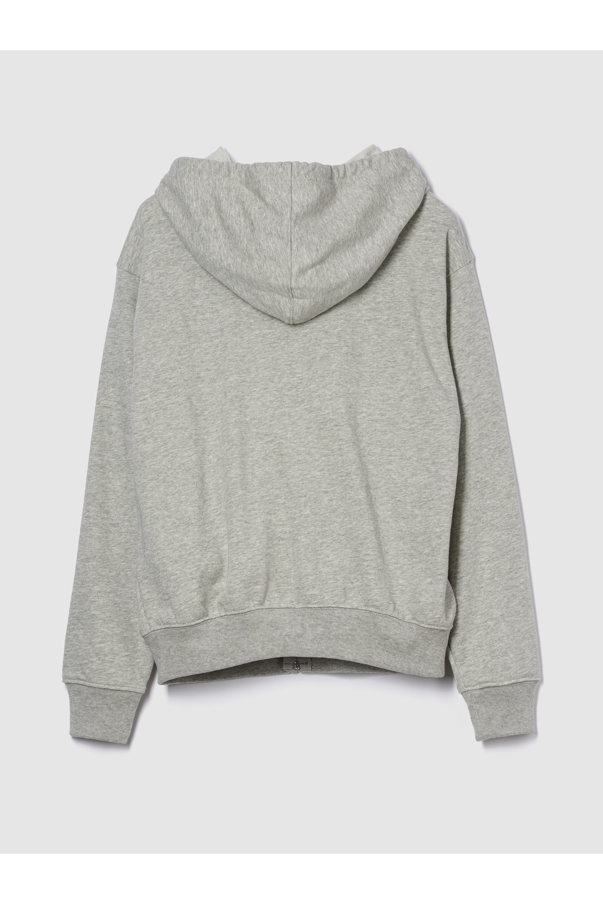 GAP  Kadın Gri Gap Logo Relaxed Fermuarlı Sweatshirt - Görsel 4