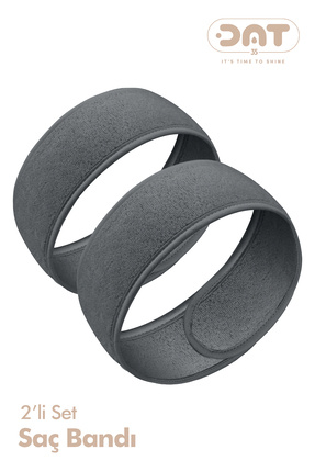 DAT35 Saç Bandı 2’li Set – Sporcu Bandana, Havlu Kadın Erkek Makyaj, Yoga, Sp...