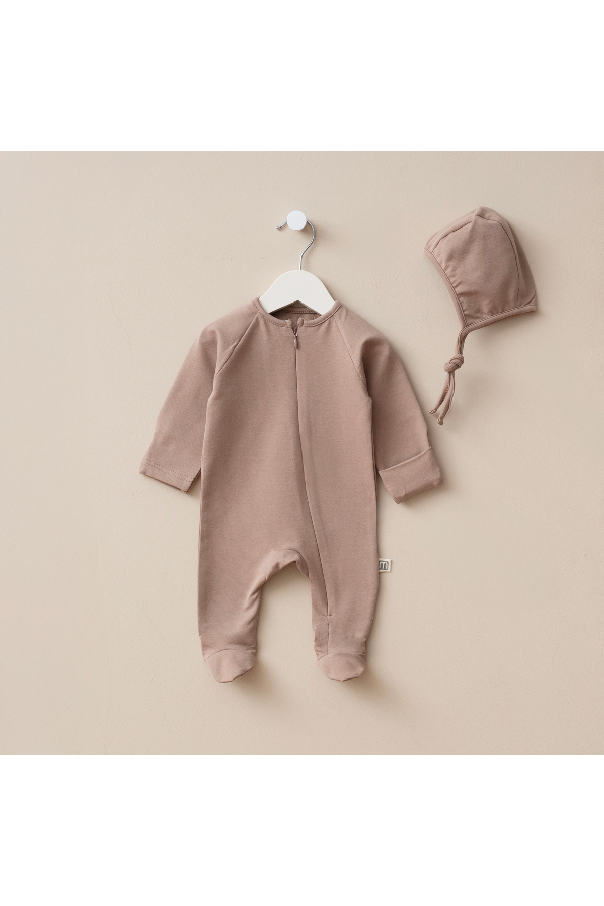 Minimus Yeni Doğan Kız ve Erkek Bebek Pamuklu Fermuarlı Tulum Set Hastane Çıkışı Özel Gün Hediye Takım fotoğrafı 4 (önizleme)