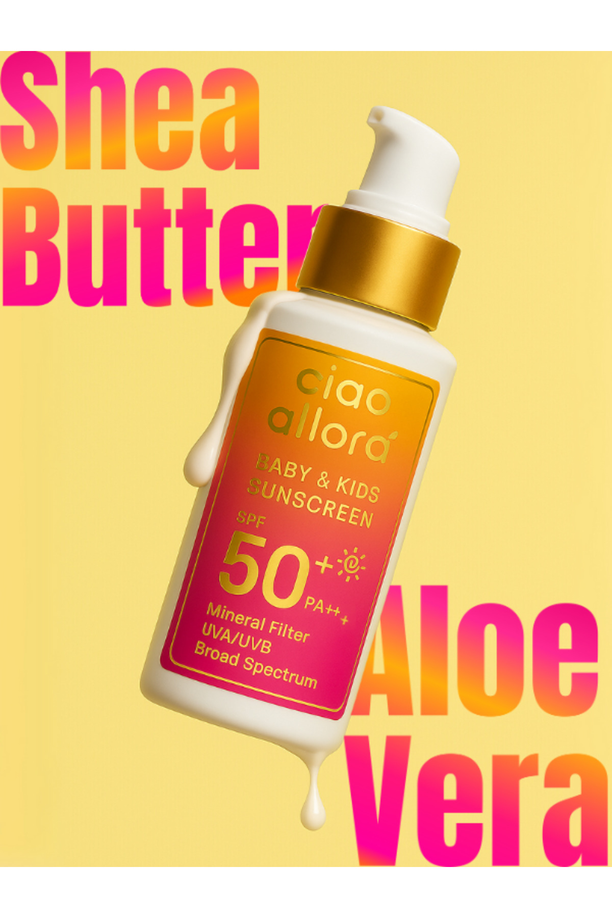 Ciao Allora SPF 50+ Bebek Güneş Kremi Baby&Kids Sunscreen fotoğrafı 2 (önizleme)