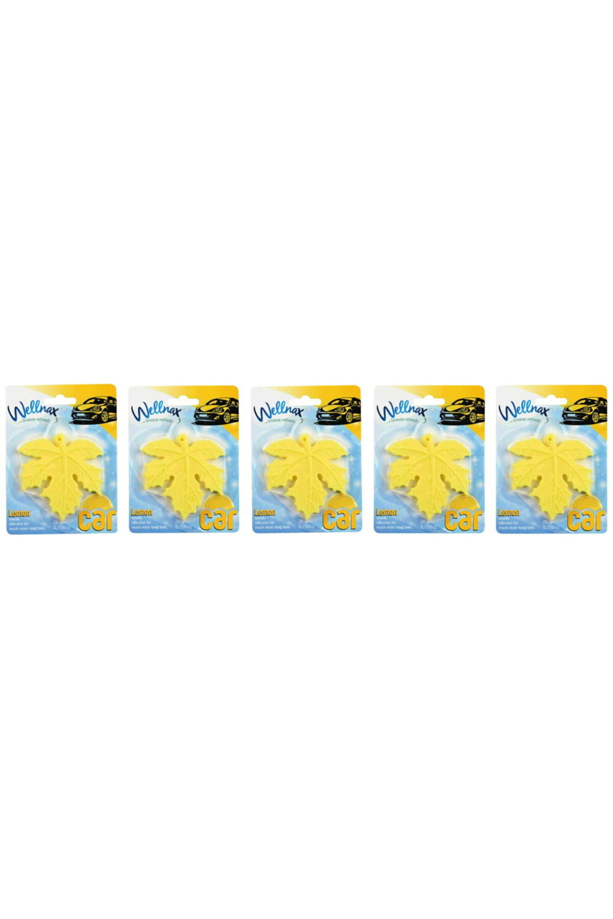 Wellnax breeze refresh Yaprak Desenli Araç Ferahlatıcı Limon