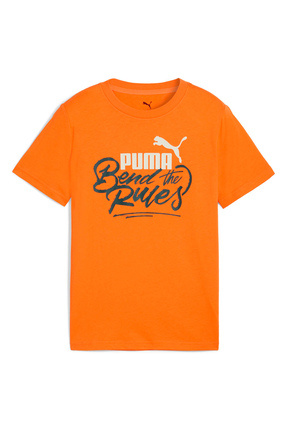 Puma Baskılı Turuncu Erkek Çocuk T-Shirt 68847226-MID90s Graphic Tee III B O