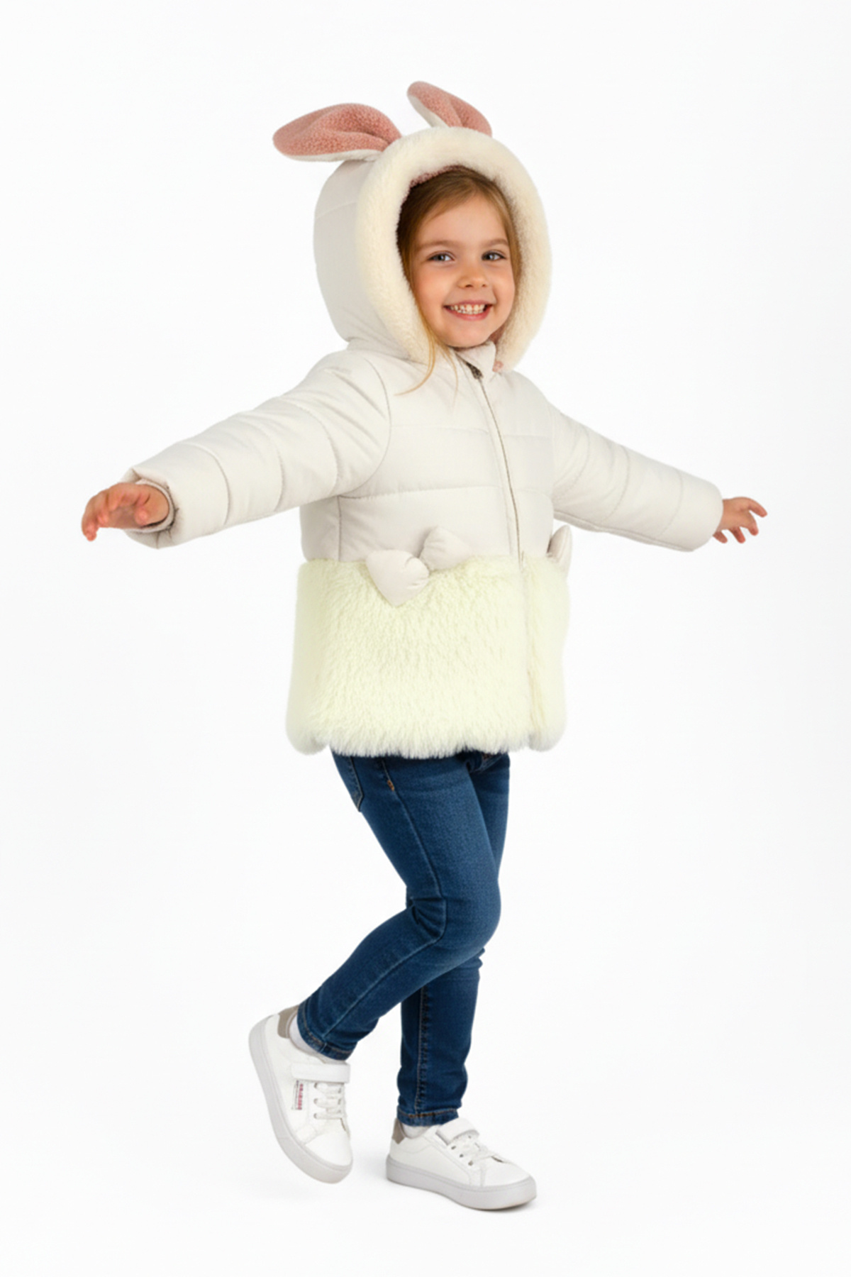 ekozmonot bebek tulumları Unisex Bebek Mont Su Geçirmez İç Kısmı Kalın Welsoft Kapşonlu Kız Çocuk Mont fotoğrafı 3 (önizleme)