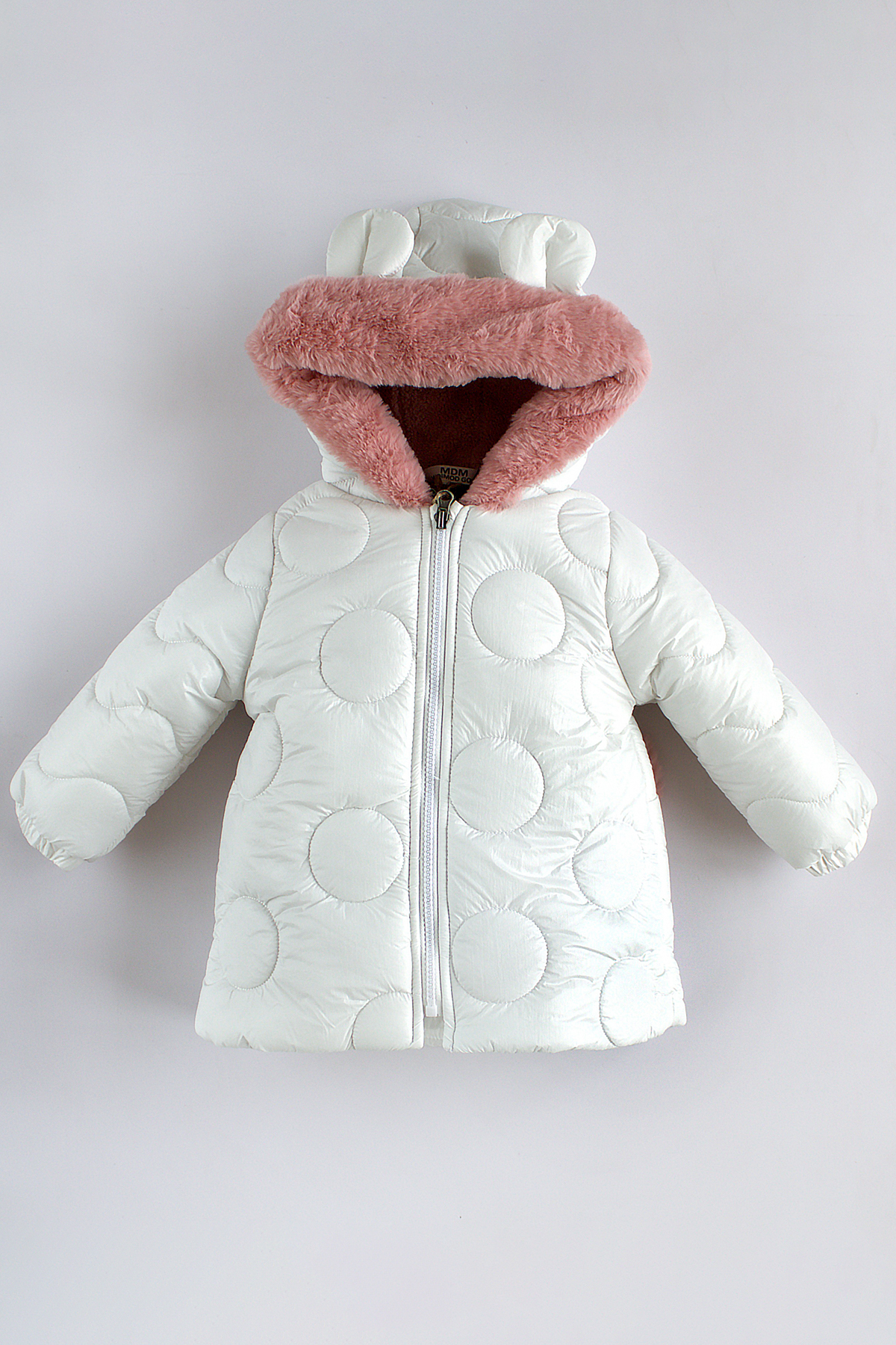 ekozmonot bebek tulumları Kız Bebek Mont Su Geçirmez İç Kısmı Kalın Welsoft Kapşonlu Kız Çocuk Mont fotoğrafı 5 (önizleme)