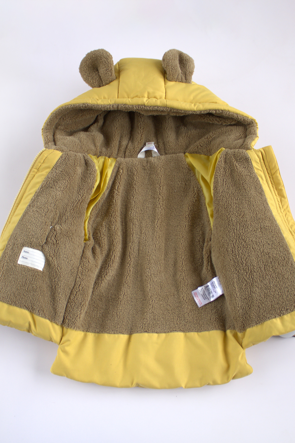 ekozmonot bebek tulumları Unisex Bebek Mont Su Geçirmez İç Kısmı Kalın Welsoft Kapşonlu Erkek Kız Çocuk Mont fotoğrafı 4 (önizleme)