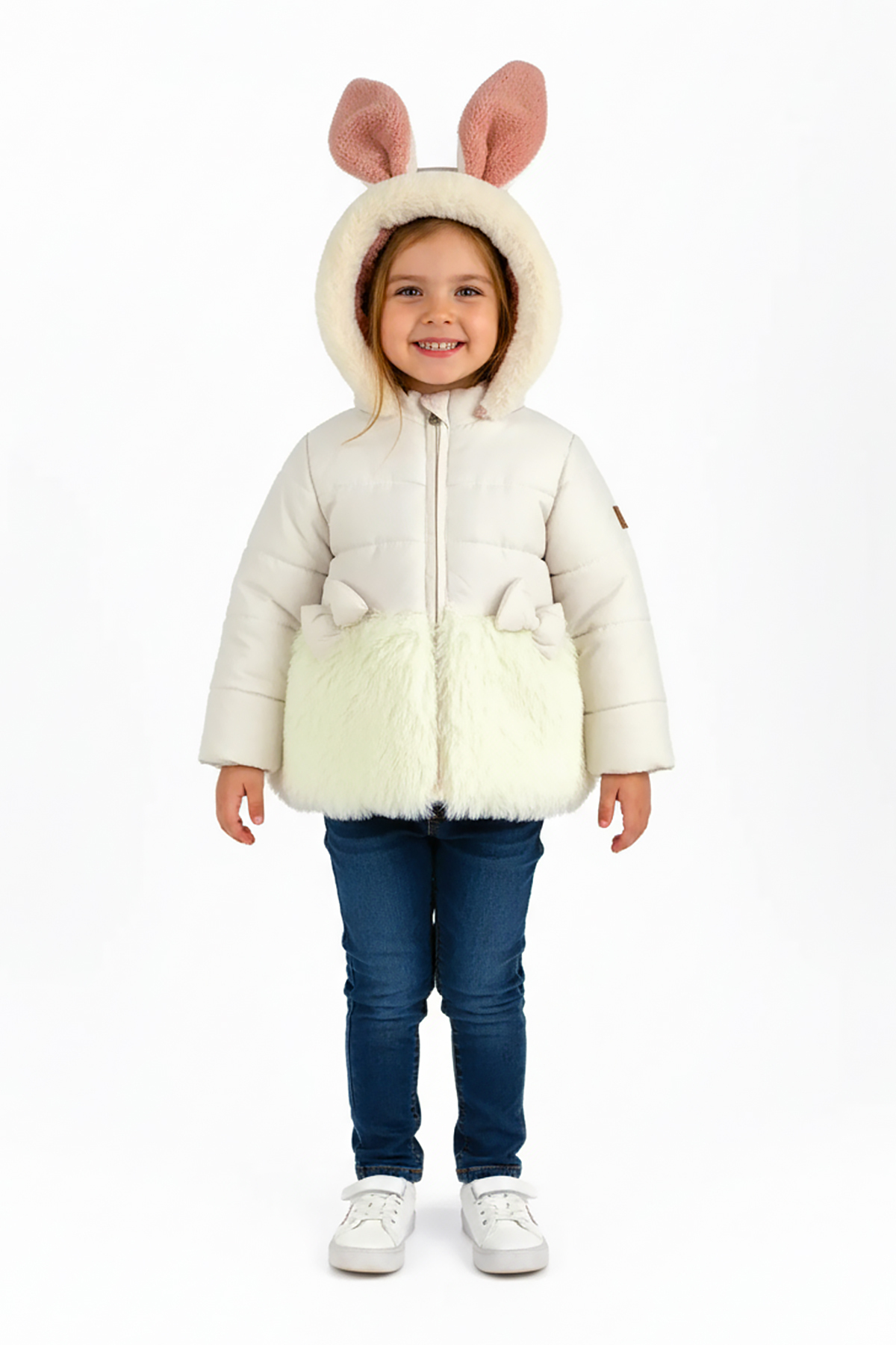 ekozmonot bebek tulumları Unisex Bebek Mont Su Geçirmez İç Kısmı Kalın Welsoft Kapşonlu Kız Çocuk Mont fotoğrafı 2 (önizleme)