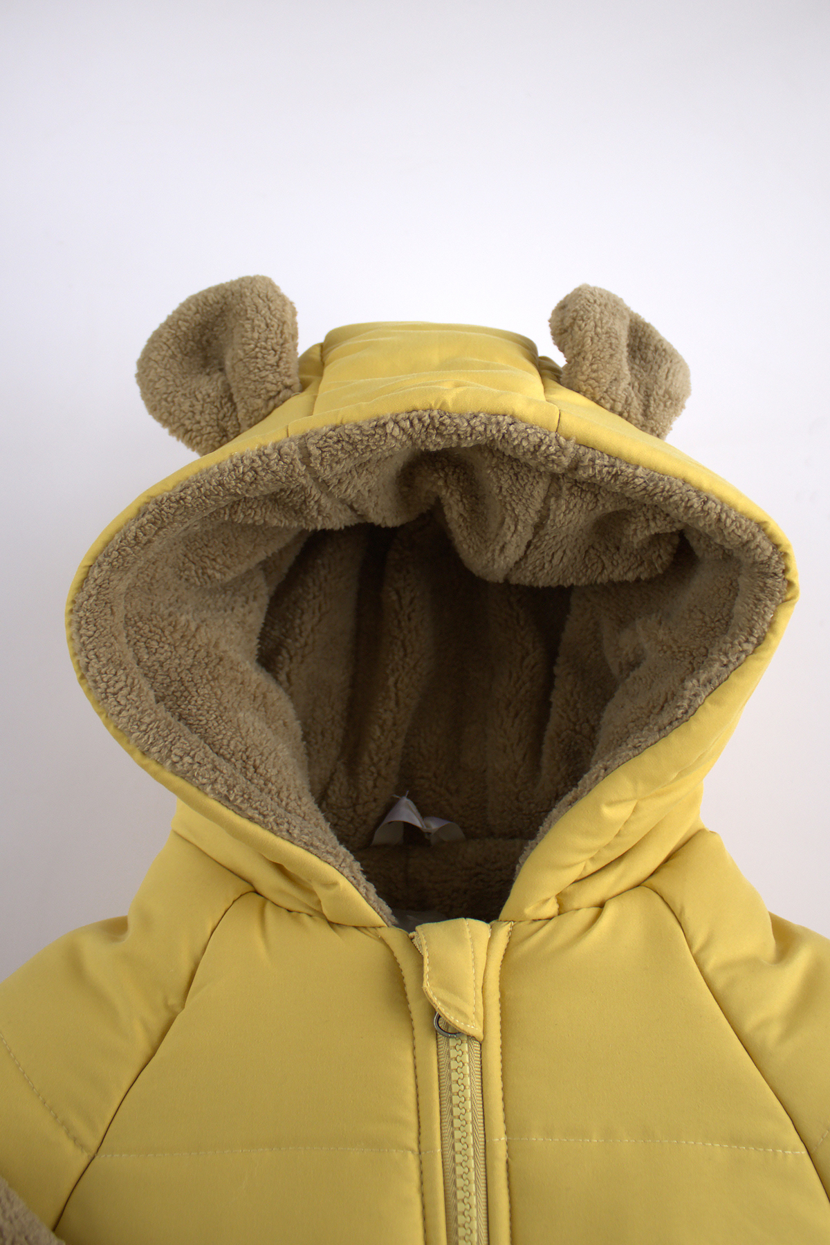 ekozmonot bebek tulumları Unisex Bebek Mont Su Geçirmez İç Kısmı Kalın Welsoft Kapşonlu Erkek Kız Çocuk Mont fotoğrafı 5 (önizleme)