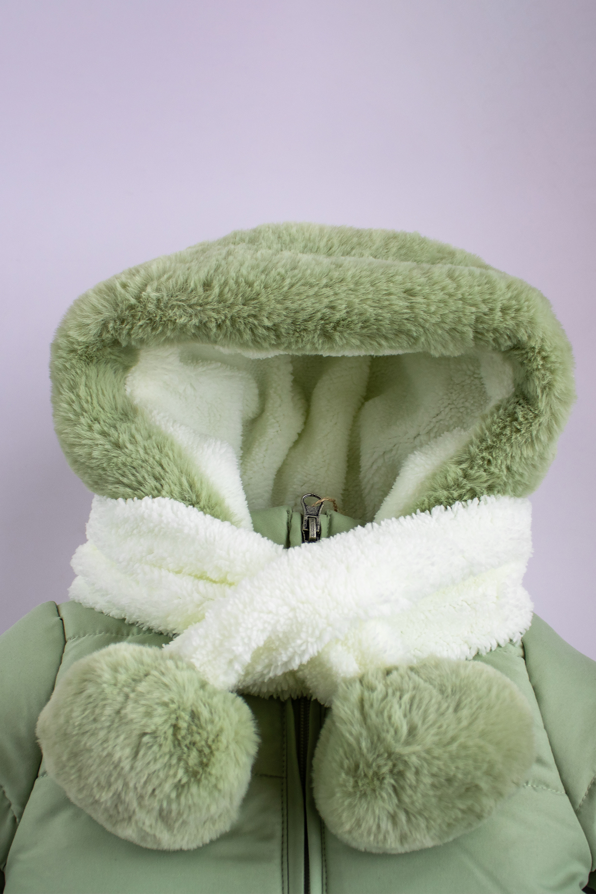 ekozmonot bebek tulumları Unisex Bebek Mont Su Geçirmez İç Kısmı Kalın Welsoft Kapşonlu Kız Çocuk Mont fotoğrafı 6 (önizleme)