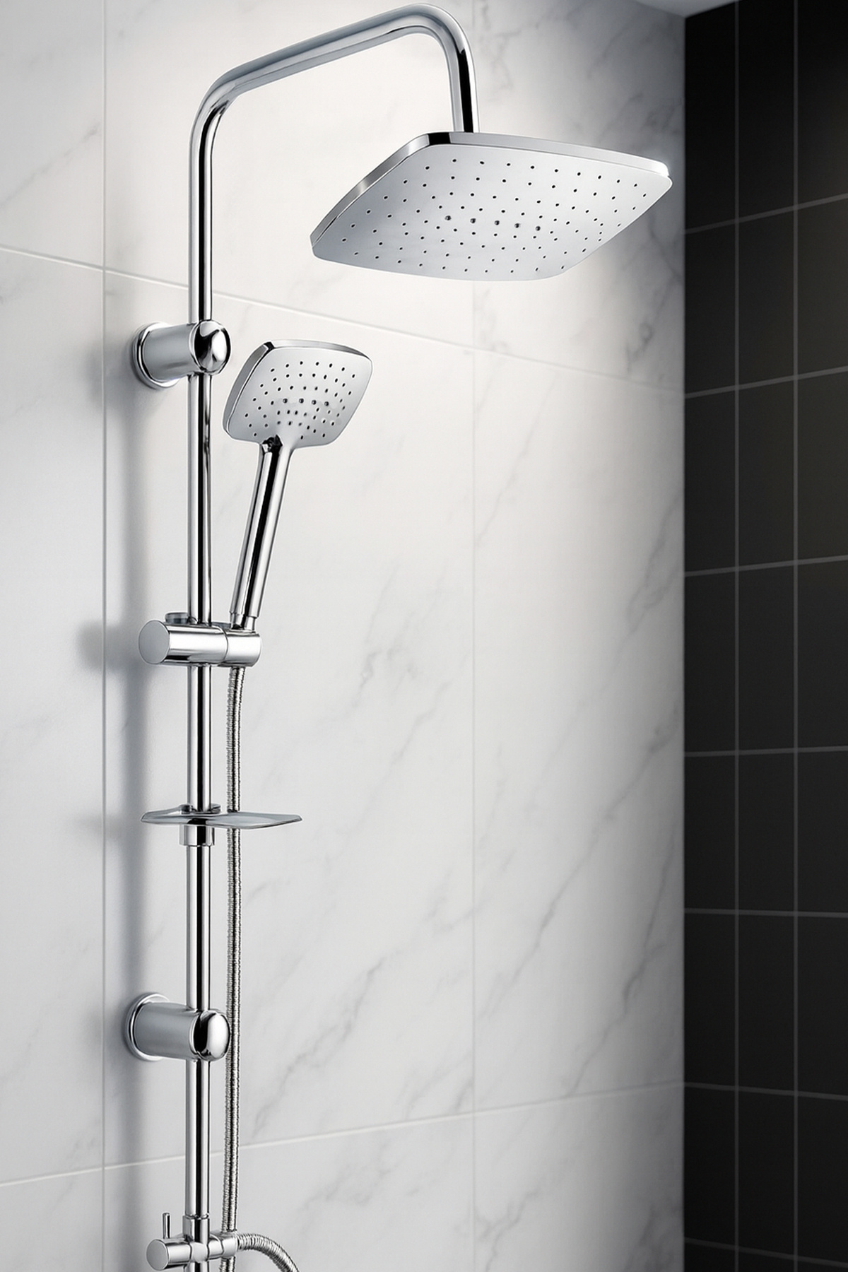 Kosovo Chrome Bathroom Robot Shower Set Sprinkler Overhead Shower Systems 2 Years Warranty 100% Brass