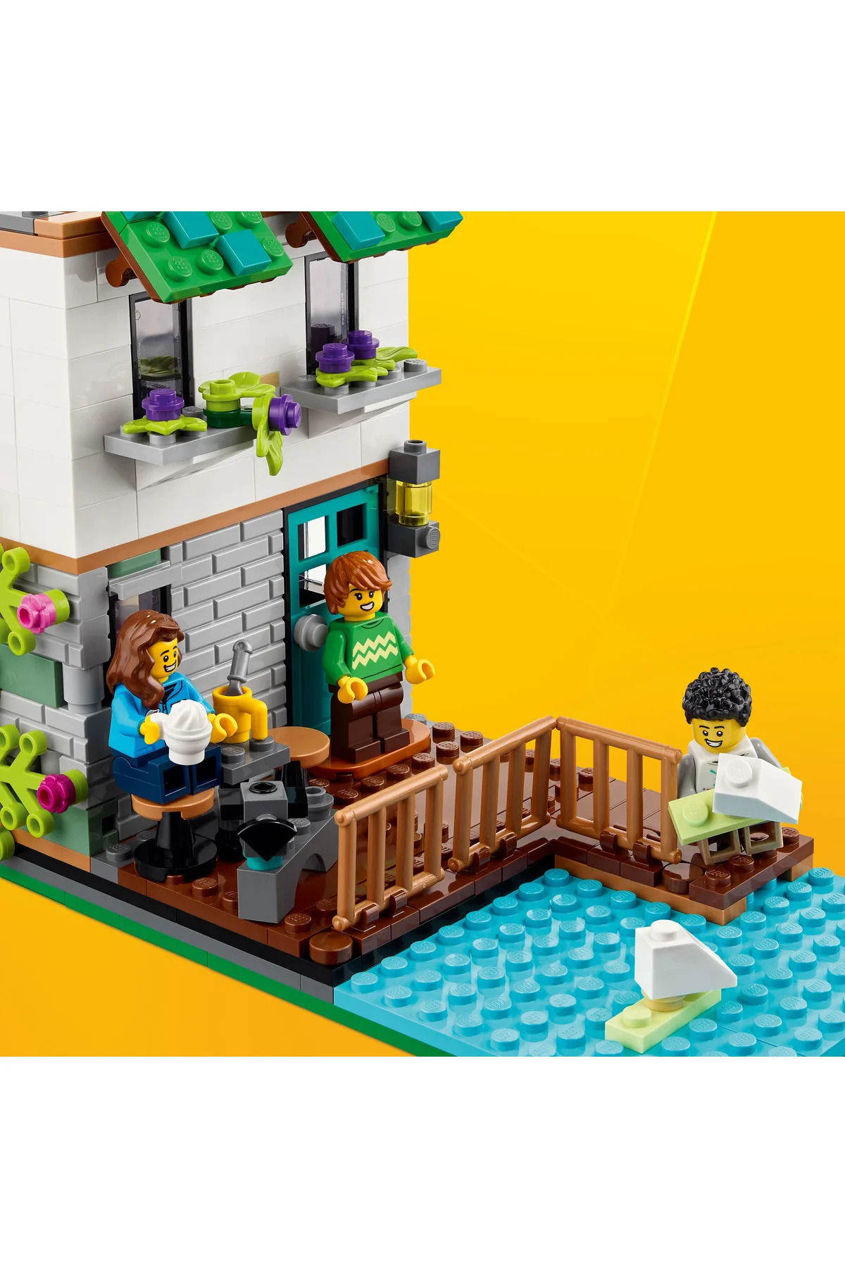 ® Creator Cute House 31139 – مجموعه ساختنی اسباب‌بازی خلاقانه برای کودکان ۸ سال و بالاتر (۸۰۸ قطعه)