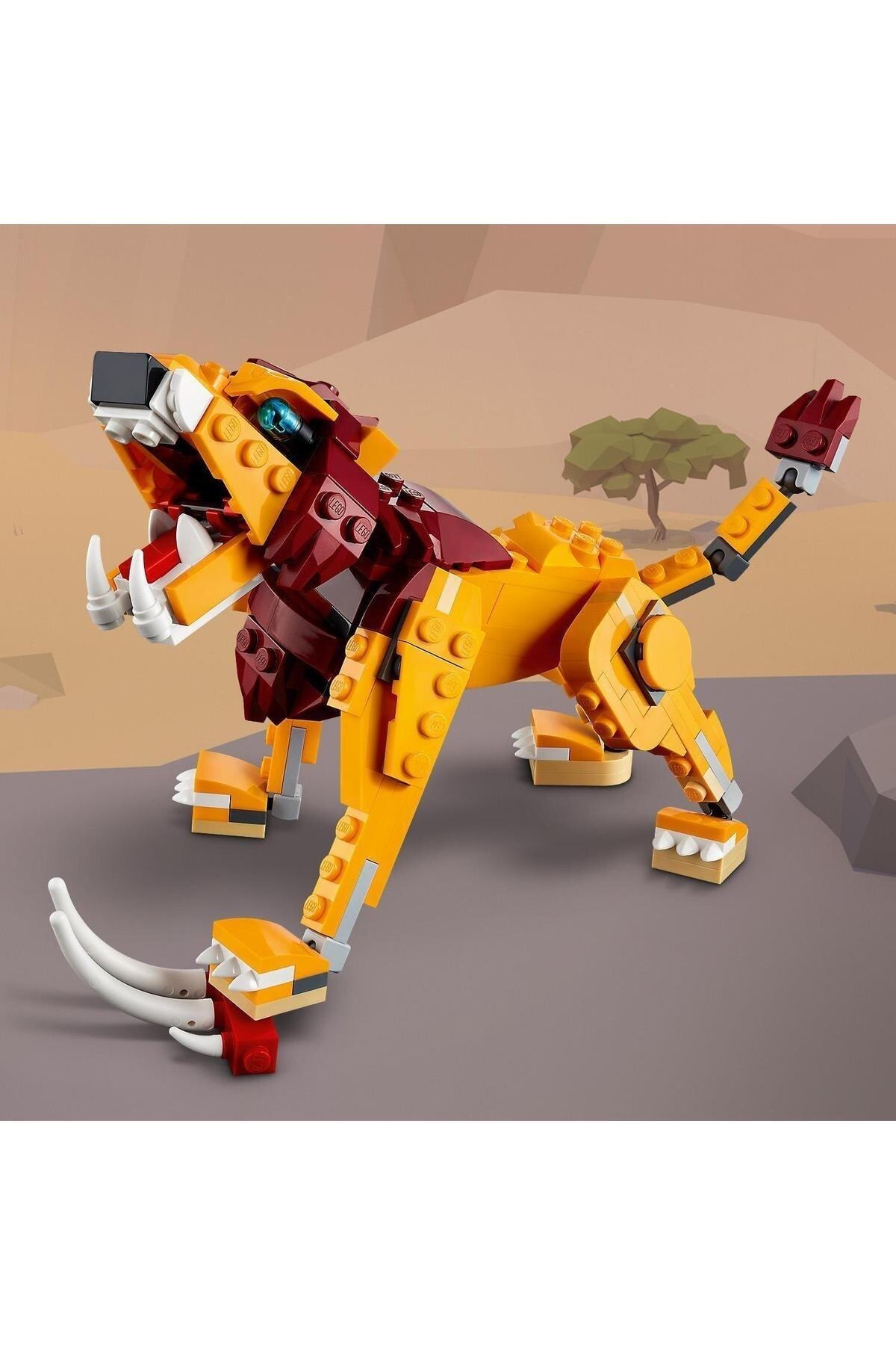 Creator 3 در 1 شیر وحشی ۳۱۱۱۲ مجموعه ساختنی اسباب‌بازی ۳ در ۱ (۲۲۴ قطعه)