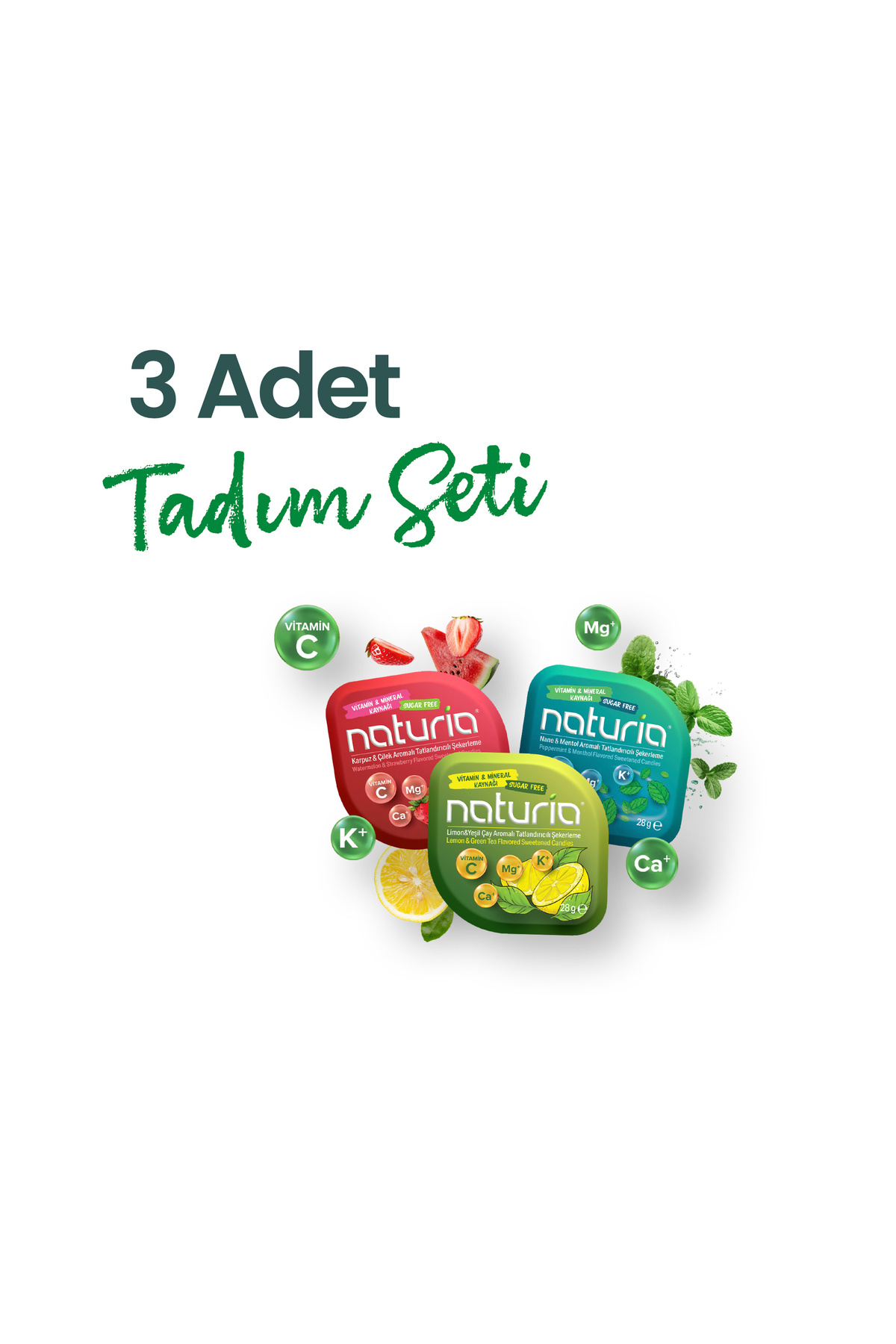 Naturia 3'lü Tadım Seti