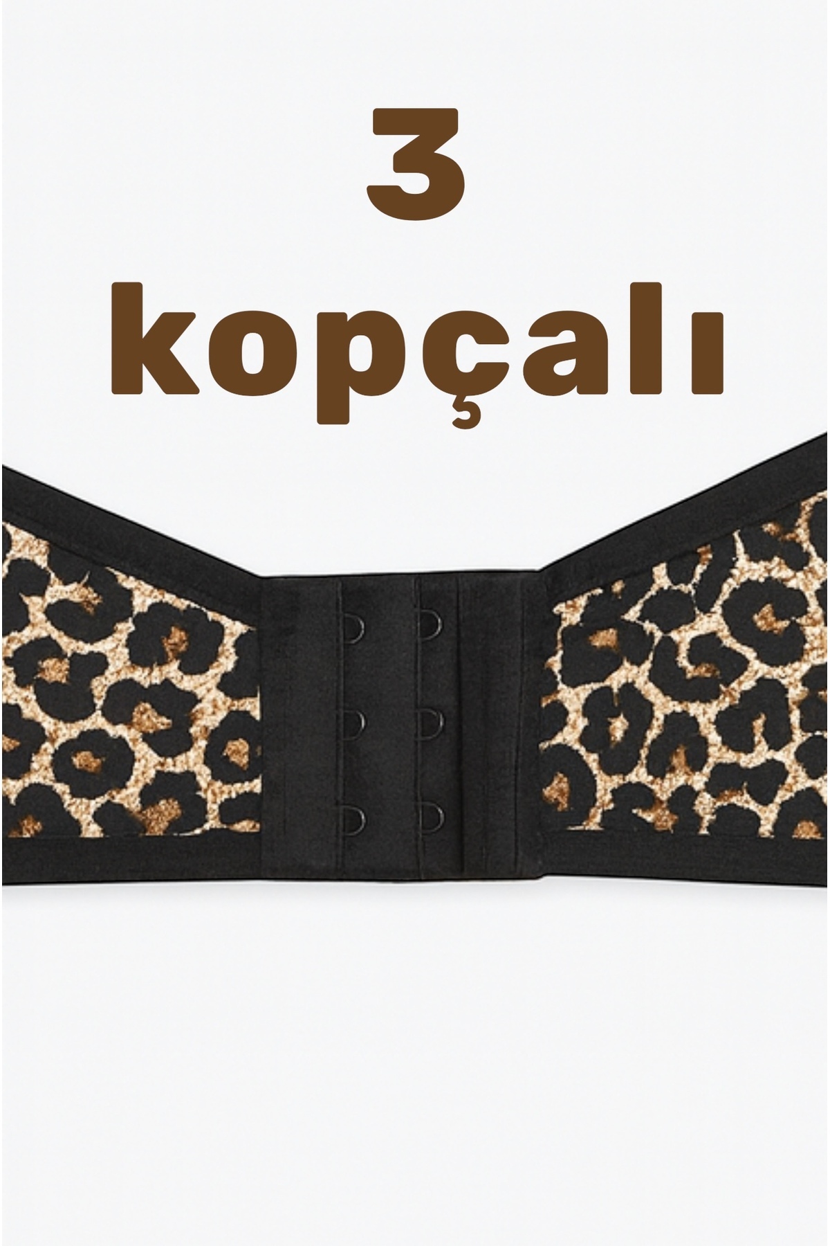 AYSEMİN TEKSTİL Leoparlı Büyük beden telsiz içi boş büyük beden sütyen 100 -105-110 görsel 2