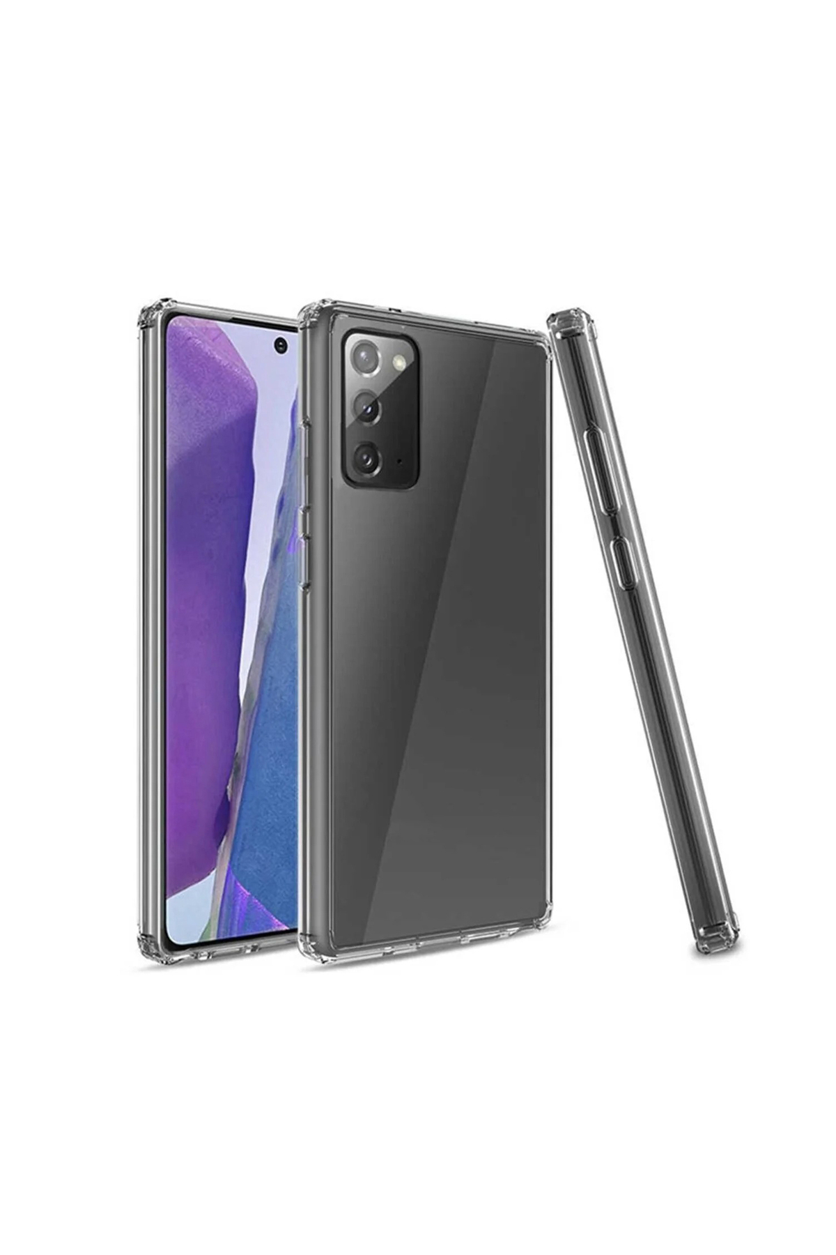 Samsung Galaxy Note 20  Şeffaf Airbag Antishock Köşe Korumalı Silikon Kılıf