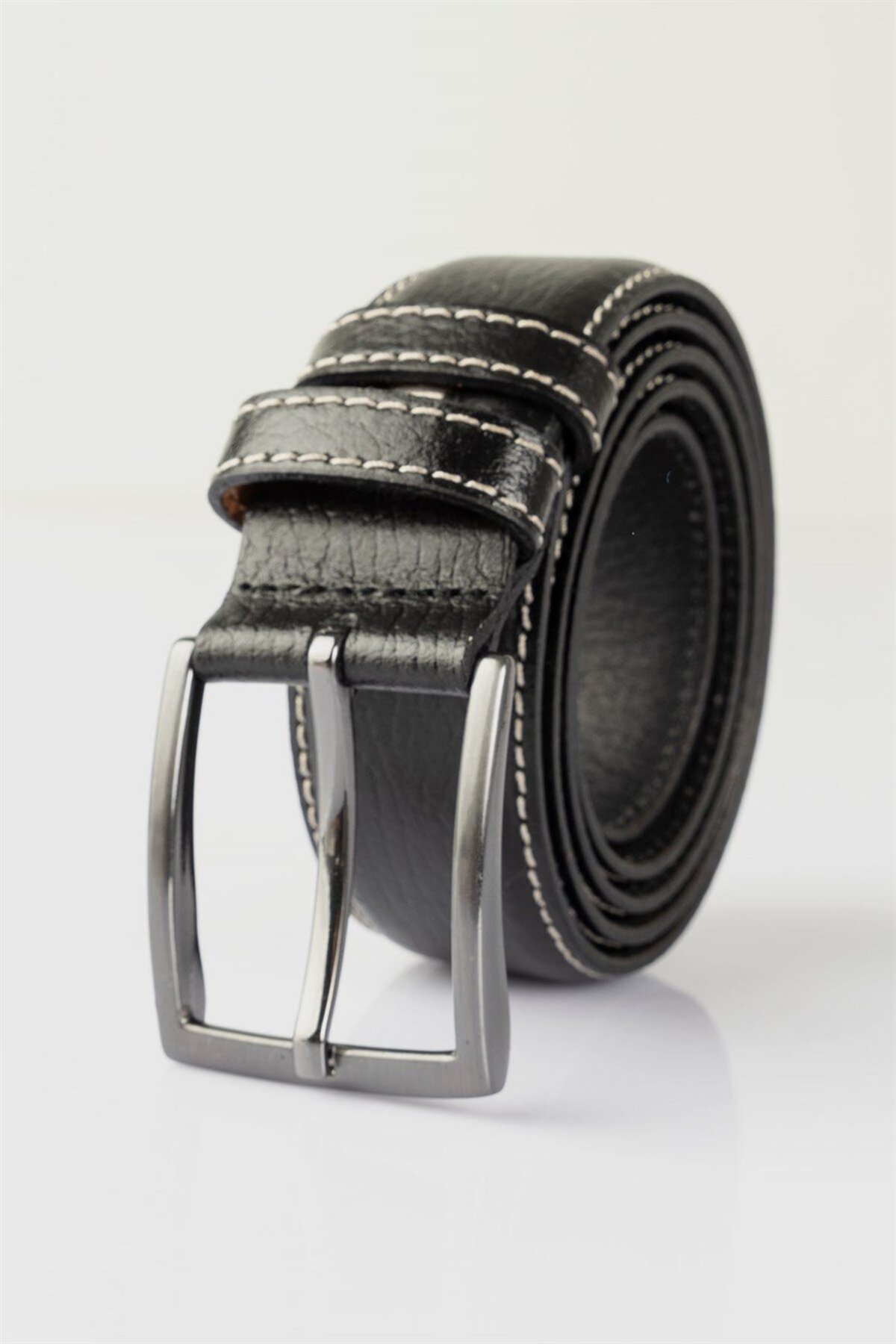 تودورز کمربند مشکی کلاسیک مردانه، 100% چرم اصل، 3.5 سانتی‌متر