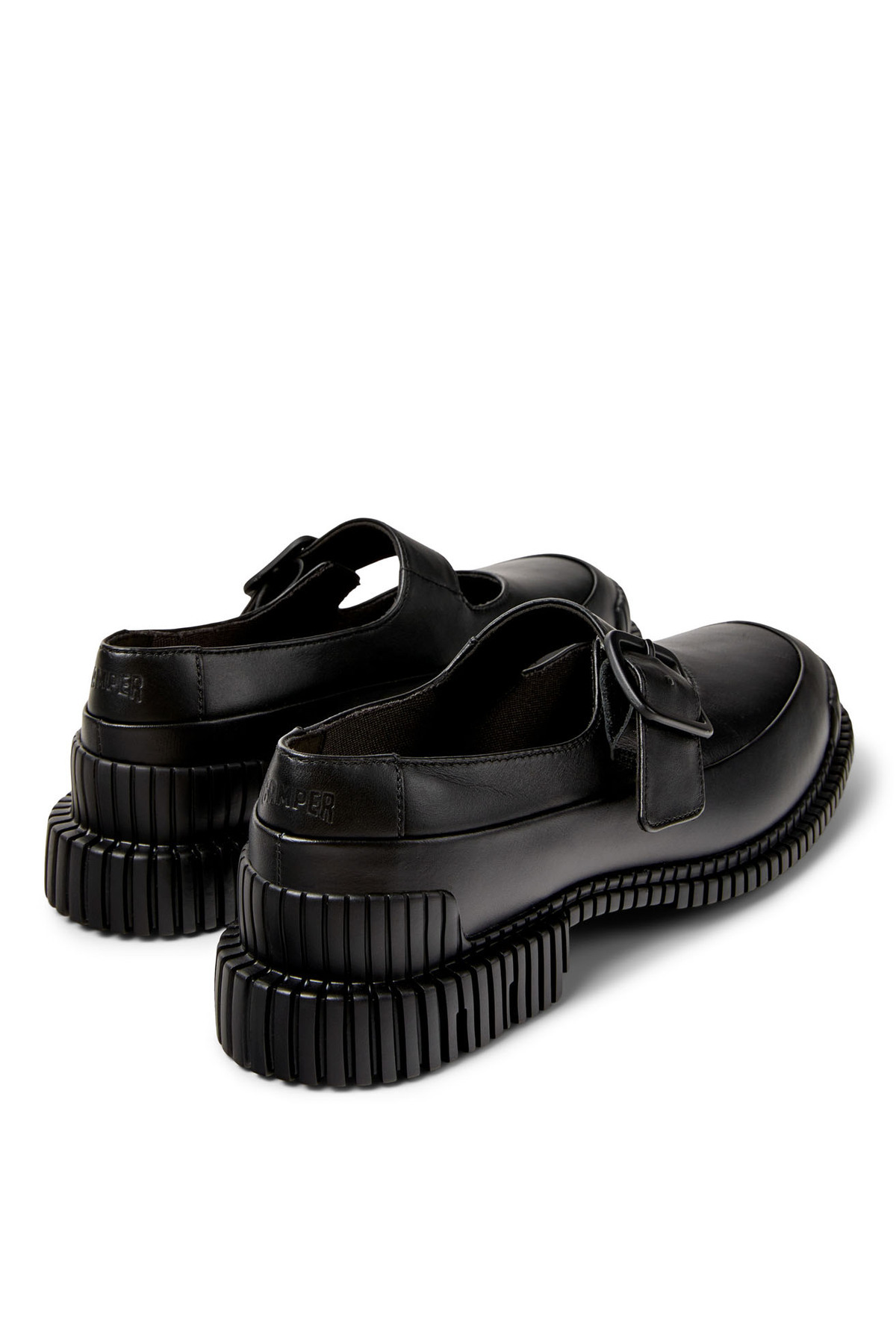 کمپر بالرین زنانه مشکی چرم کمپر مدل K201761-001