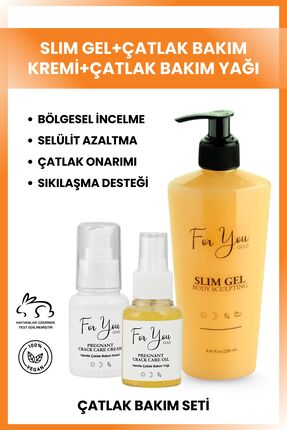 For You Gold Slim Jel Selülit Jeli Ve Çatlak Oluşumunu Azaltmaya Yardımcı Çat...