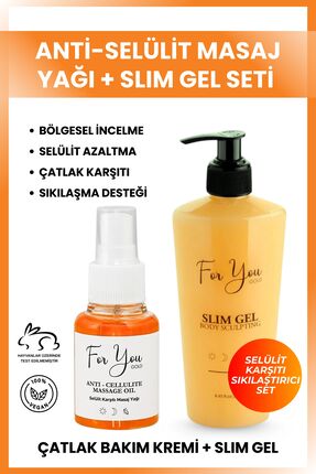 For You Gold Slim Jel , Sıkılaştırıcı, , Selülit Karşıtı Jel & Anti Selülit M...
