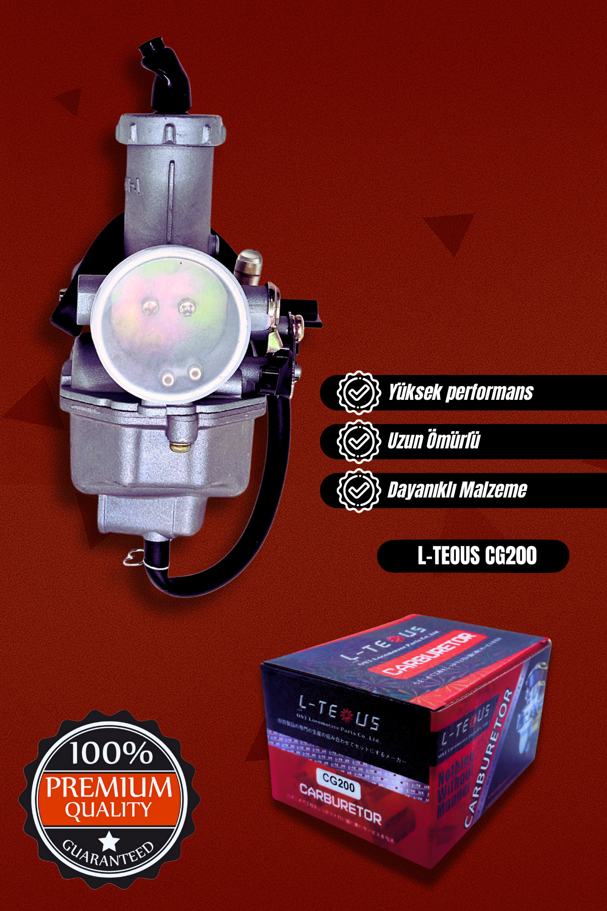Genel Markalar CG KARBÜRATÖR 200cc L-TEOUS MARKA A Kalite