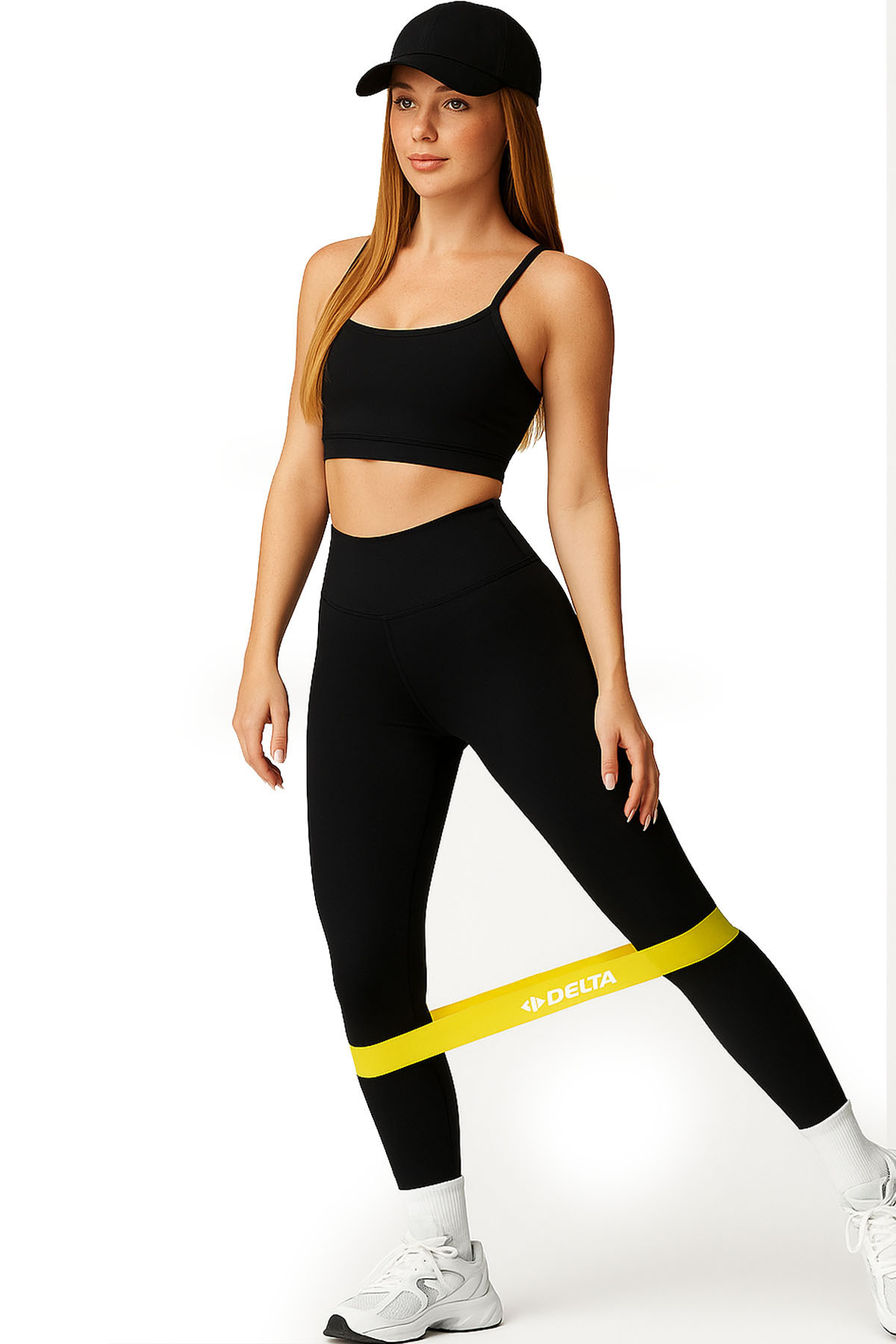 Delta Aerobik Direnç Bandı – Squat & Bacak, Karın, Göğüs Egzersiz Lastiği (Hafif Direnç)