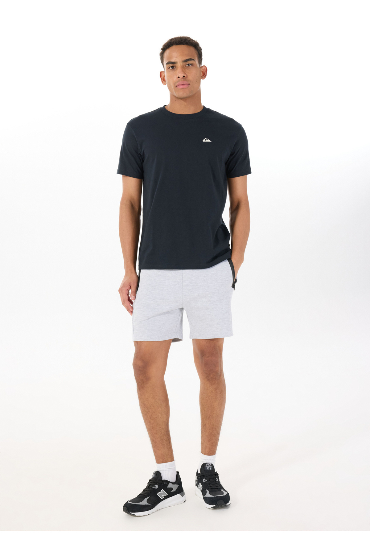جک اند جونز شلوارک مردانه طوسی با کمر معمولی با تناسب معمولی JPSTGORDON FUSION SWEAT SRT