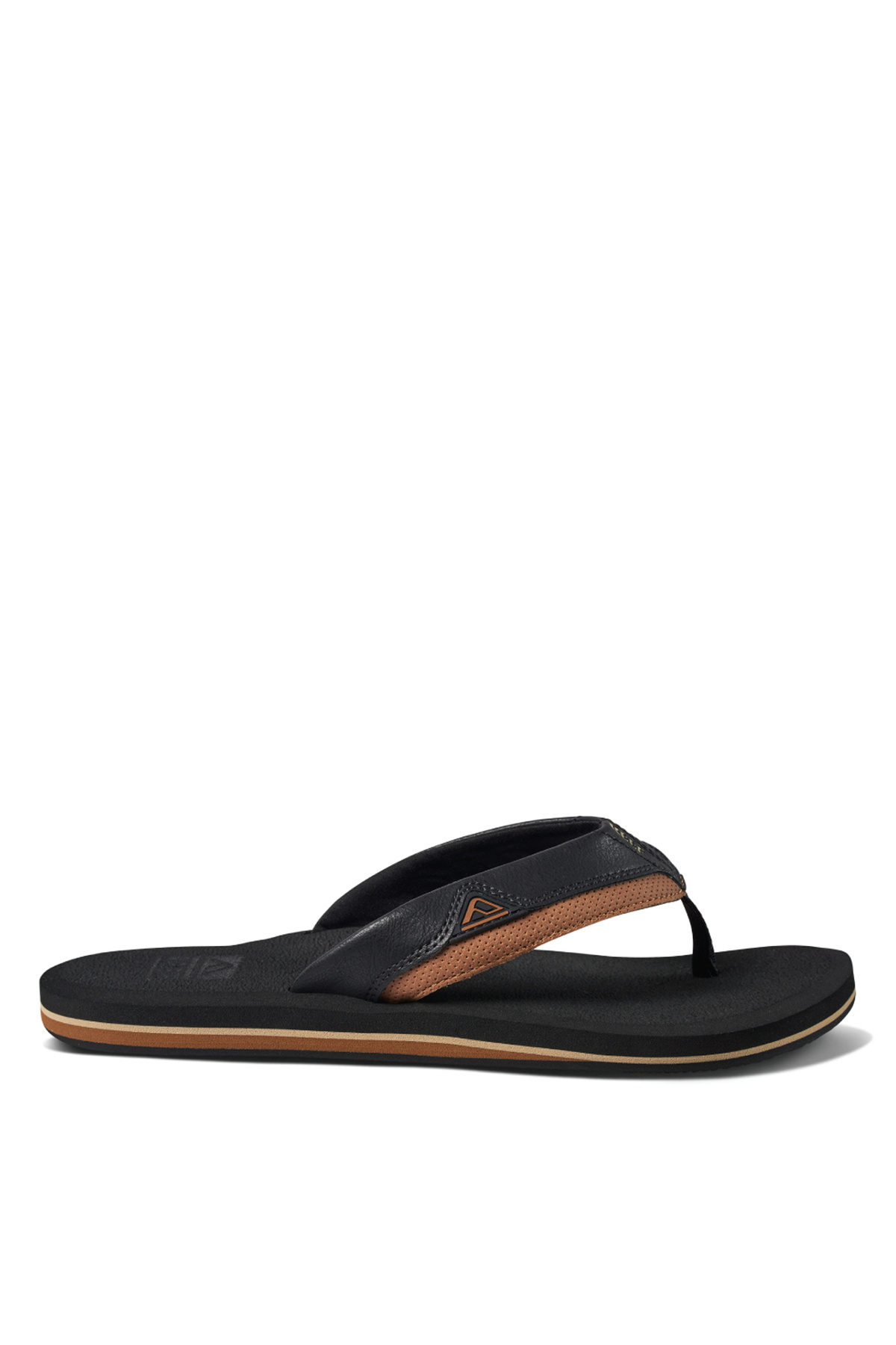 ریف دمپایی ساحلی مردانه مشکی طرح کوسن سپیده دم