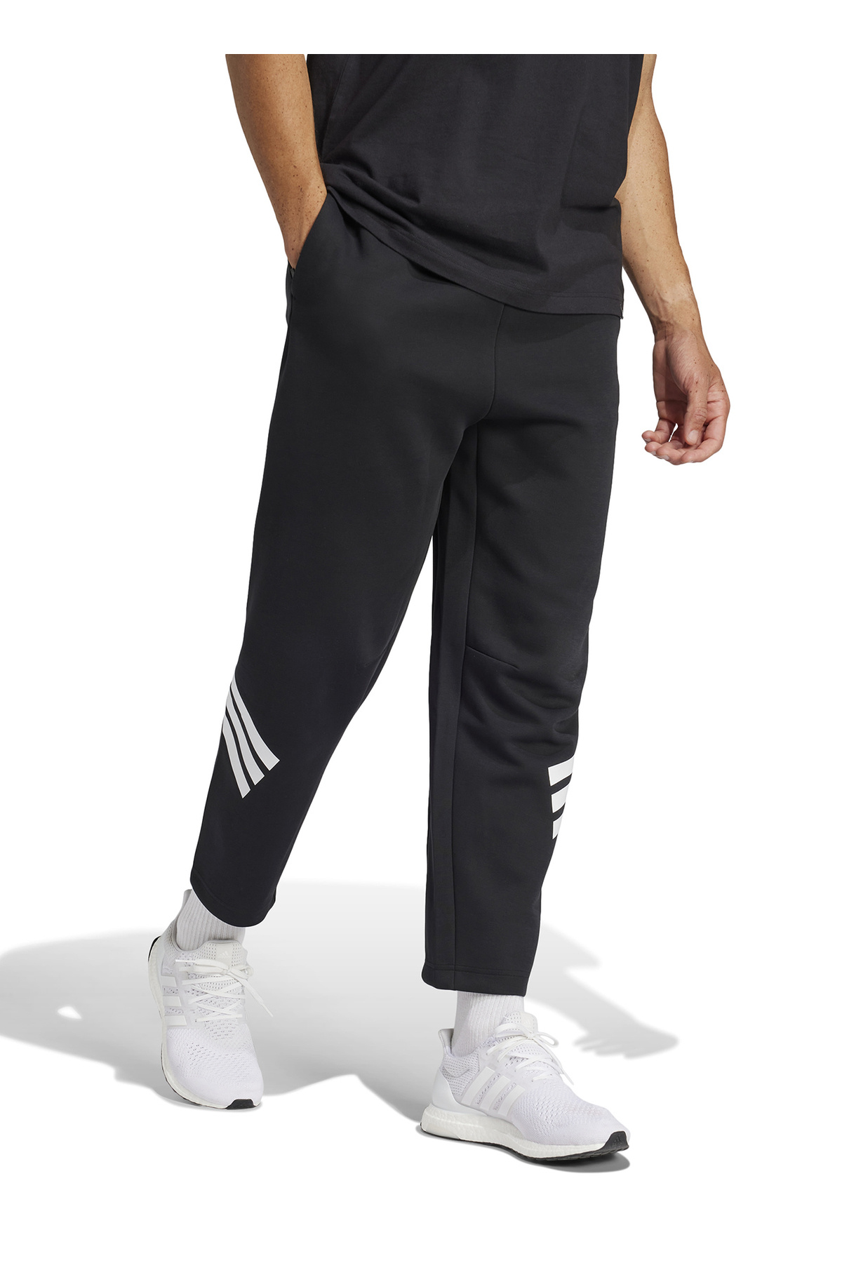 adidas JD4889 M FI POCKET PT Siyah Lastikli Bel Loose Fit Düz Erkek Eşofman Altı