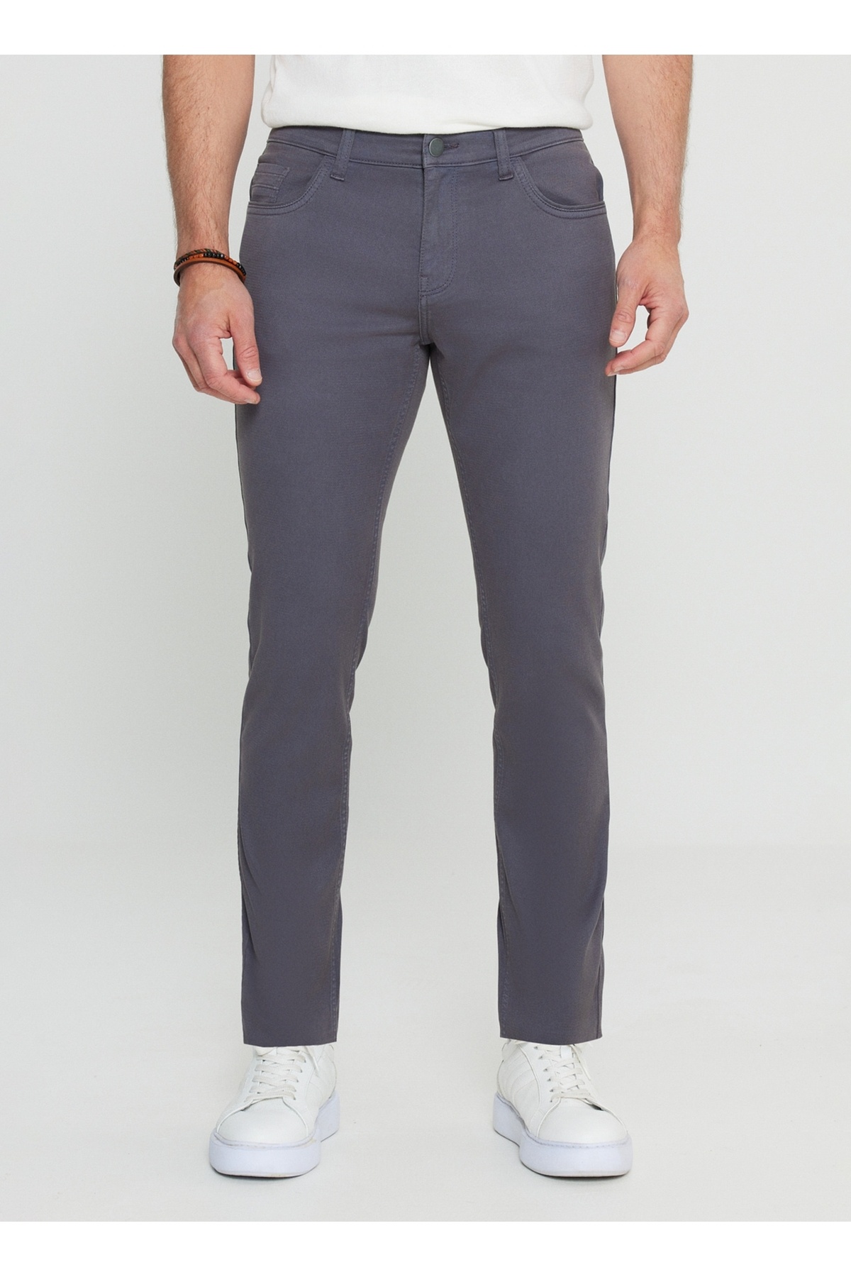 آلتین ییدلیز کلاسیکس شلوار مردانه آلتینییلدیز کلاسیک کمر معمولی ساق معمولی اسلیم فیت آنتراسیت ACE001252246_ATR