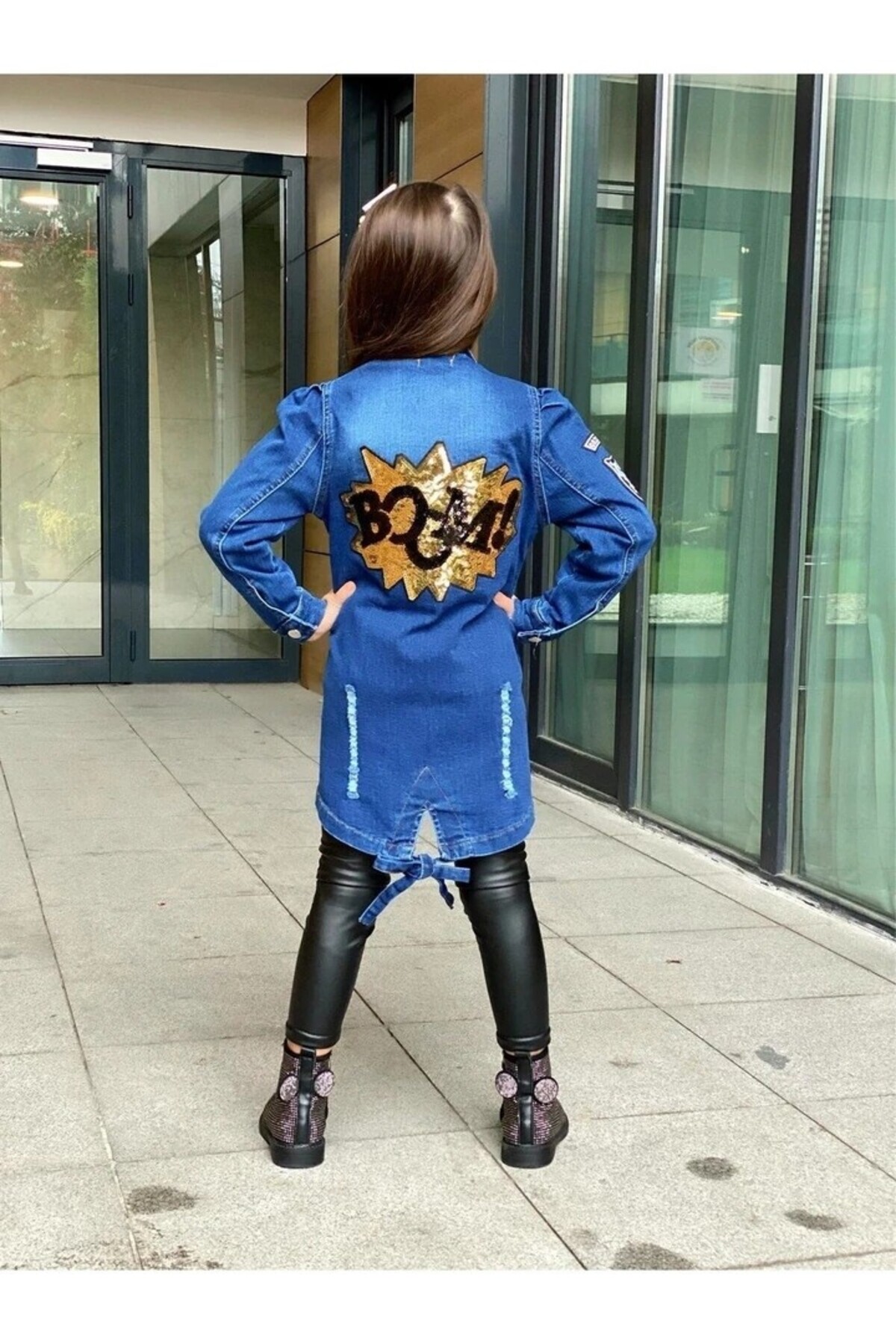 KOKOŞ BEBEK Boom Trench Kot Ceket - 2/12 Yaş fotoğrafı 5 (önizleme)