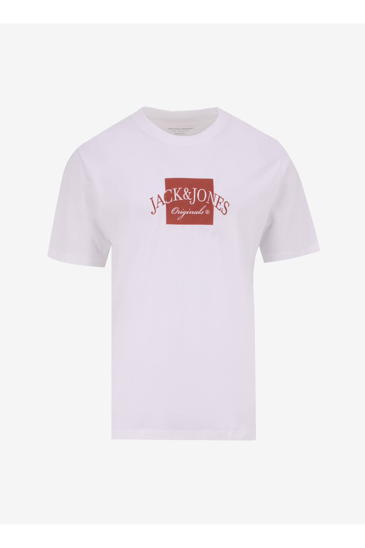 جک اند جونز تی شرت مردانه سفید یقه گرد 12277888_JORBOSTON TEE SS CREW NECK