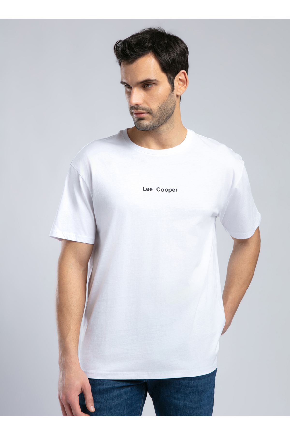 تی شرت مردانه راسته آستین کوتاه | لی کوپر Lee Cooper 252 LCM 242006 - تصویر 2