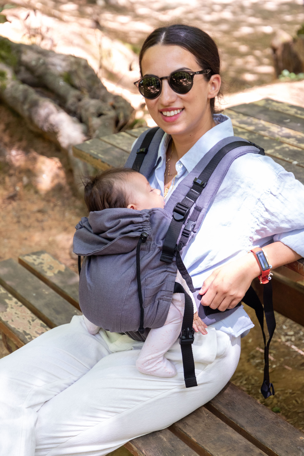 Huggyberry Softy Baby Carrier -antrasit fotoğrafı 6 (önizleme)