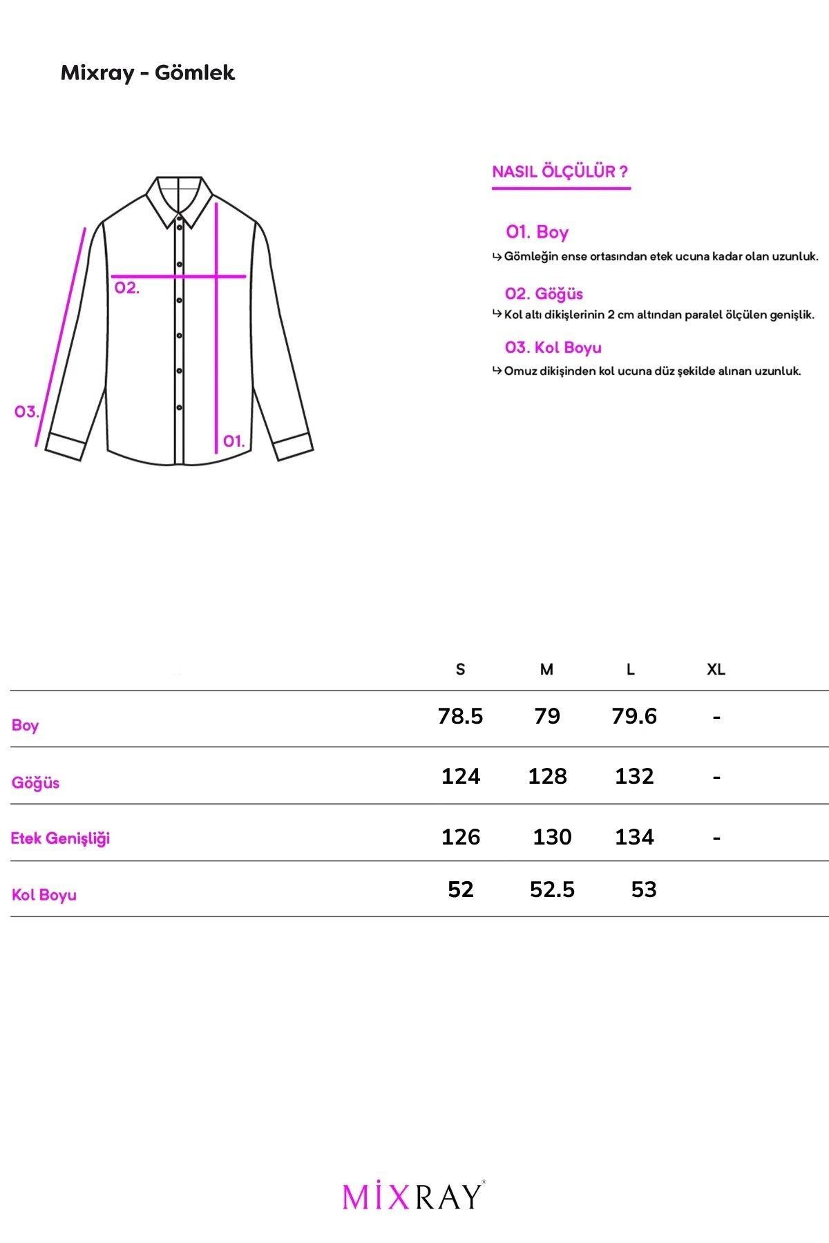 Mixray  3833 Kadın Oversize Cepli Müslin Gömlek Yağ Yeşili - Görsel 8