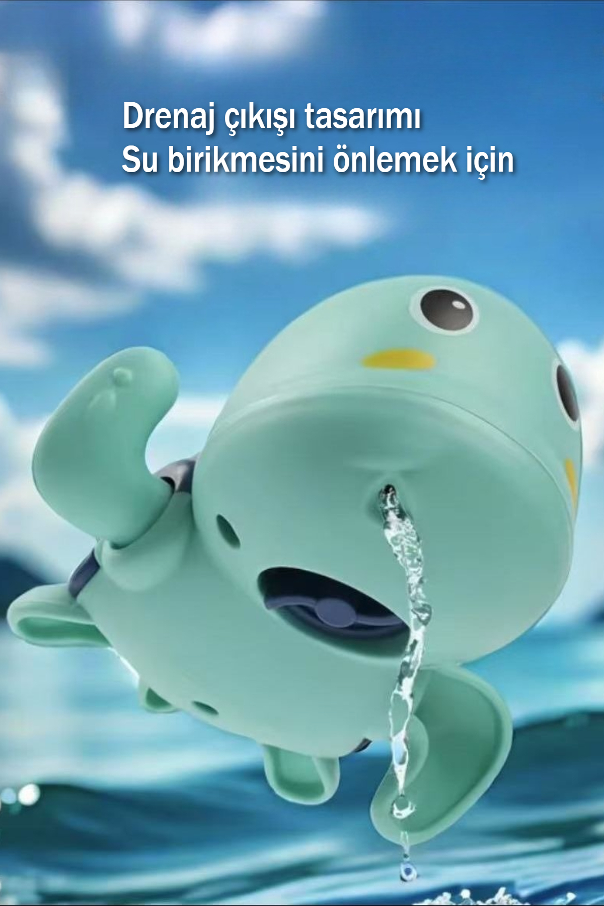BBSKY Kurmalı Kaplumbağa Bebek Banyo Oyuncağı – Suda Yüzen Sevimli Su Oyunu El Göz Gelişim Oyuncağı fotoğrafı 2 (önizleme)