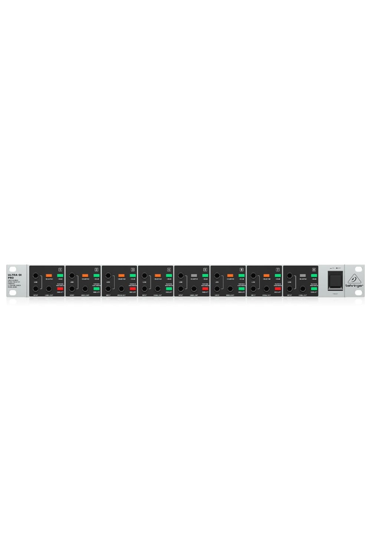 Behringer DI800 V2 Professional Mains/Phantom Powered 8-Channel DI