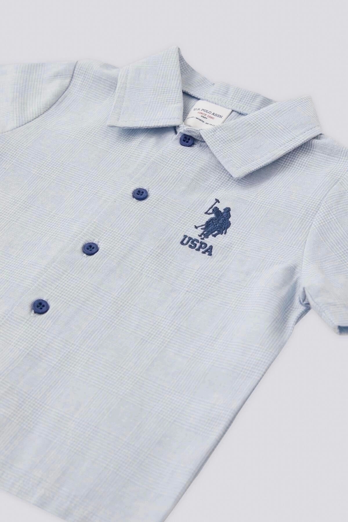 U.S. Polo Assn. Erkek Bebek 2 Lı Kısa Kol T-shırt Takım - Okyanus fotoğrafı 2 (önizleme)