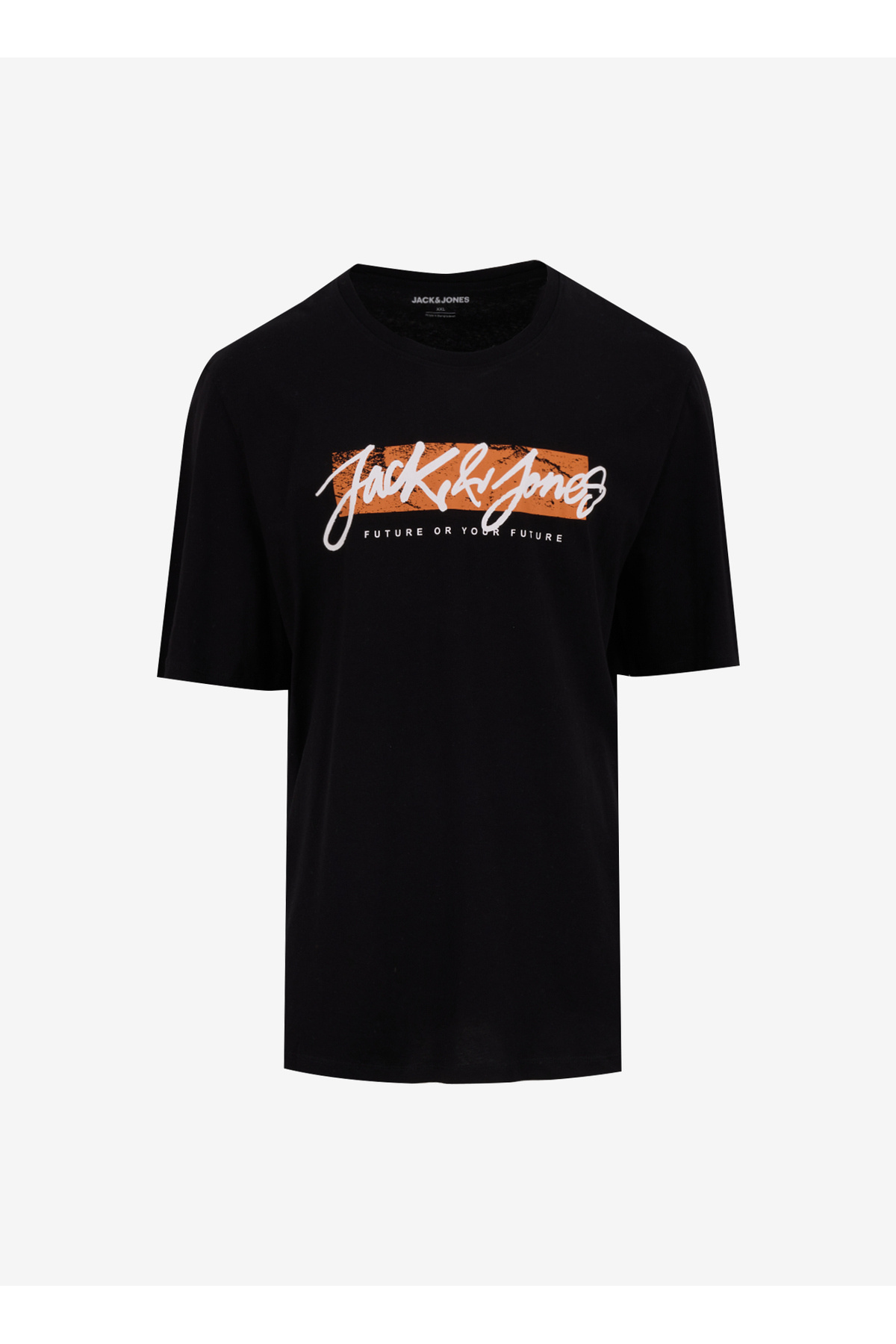 جک اند جونز تی شرت مردانه مشکی یقه گرد 12256774_JJTILEY TEE SS CREW NECK L