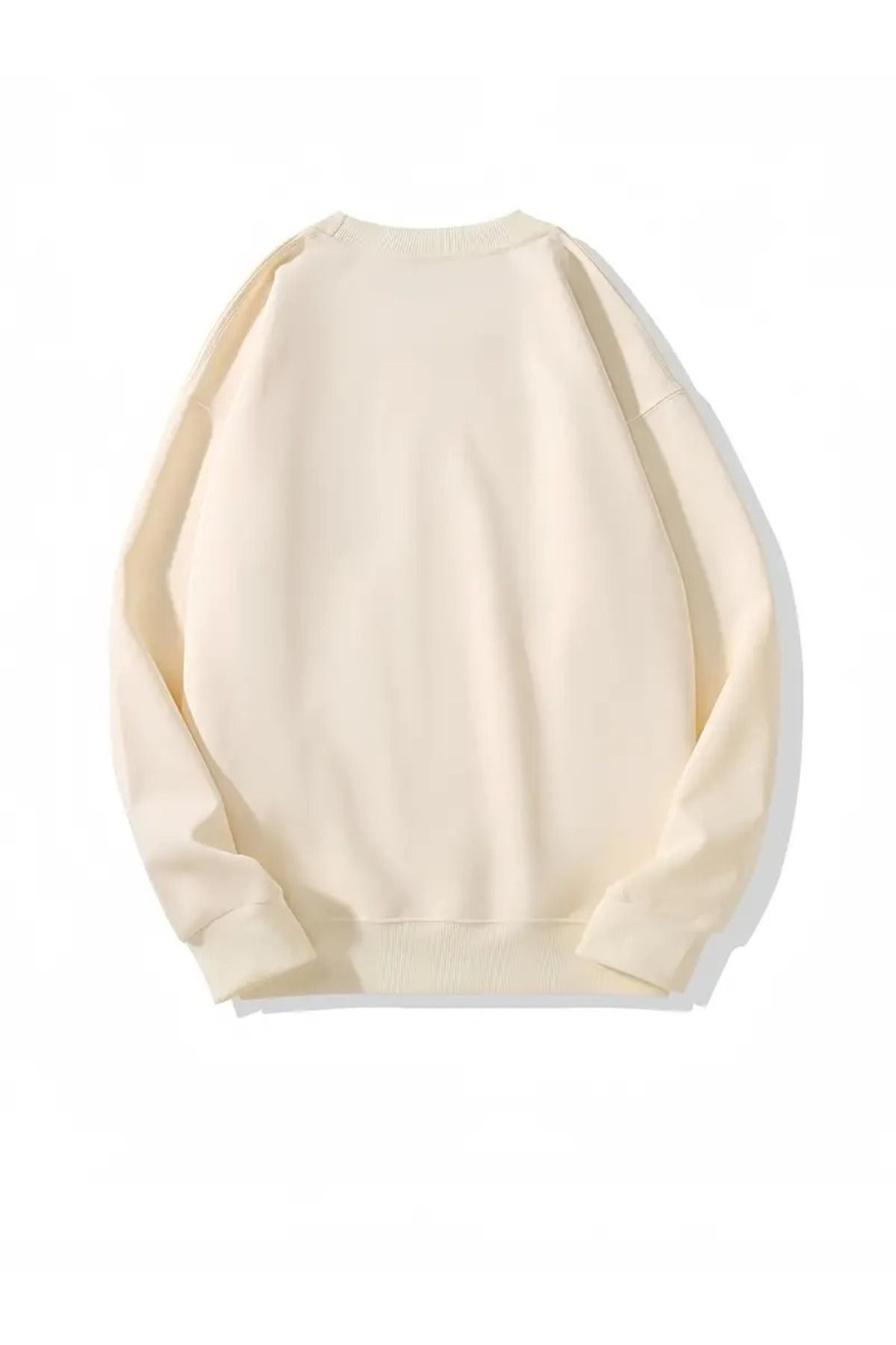 Revasser Unisex Kadın/Erkek To Shine Özel Baskılı Rnkli Oversize Bisiklet Yaka Sweatshirt görsel 3
