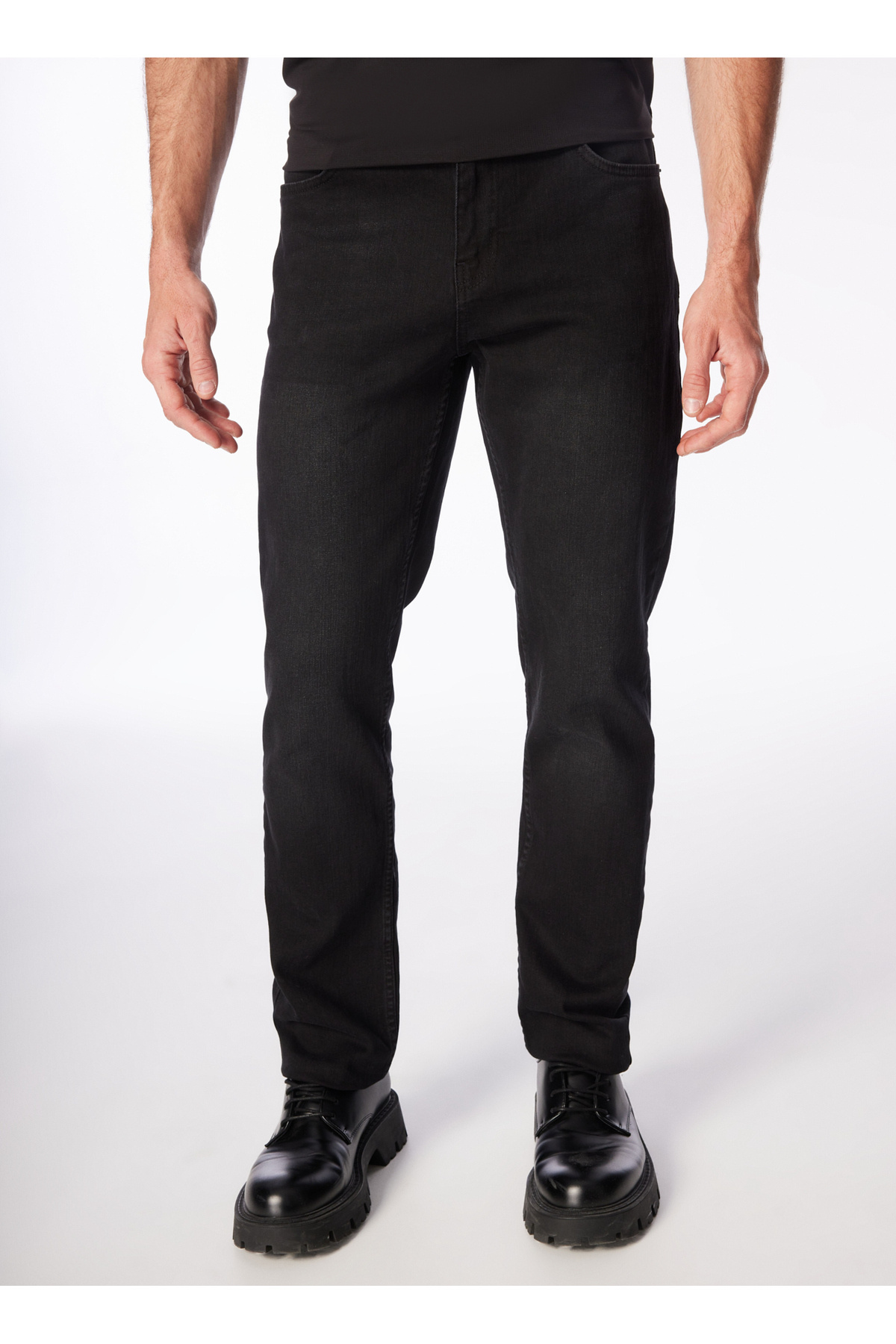 Fabrika Siyah Erkek Slim Fit Denim Pantolon AKA 3 görsel 4