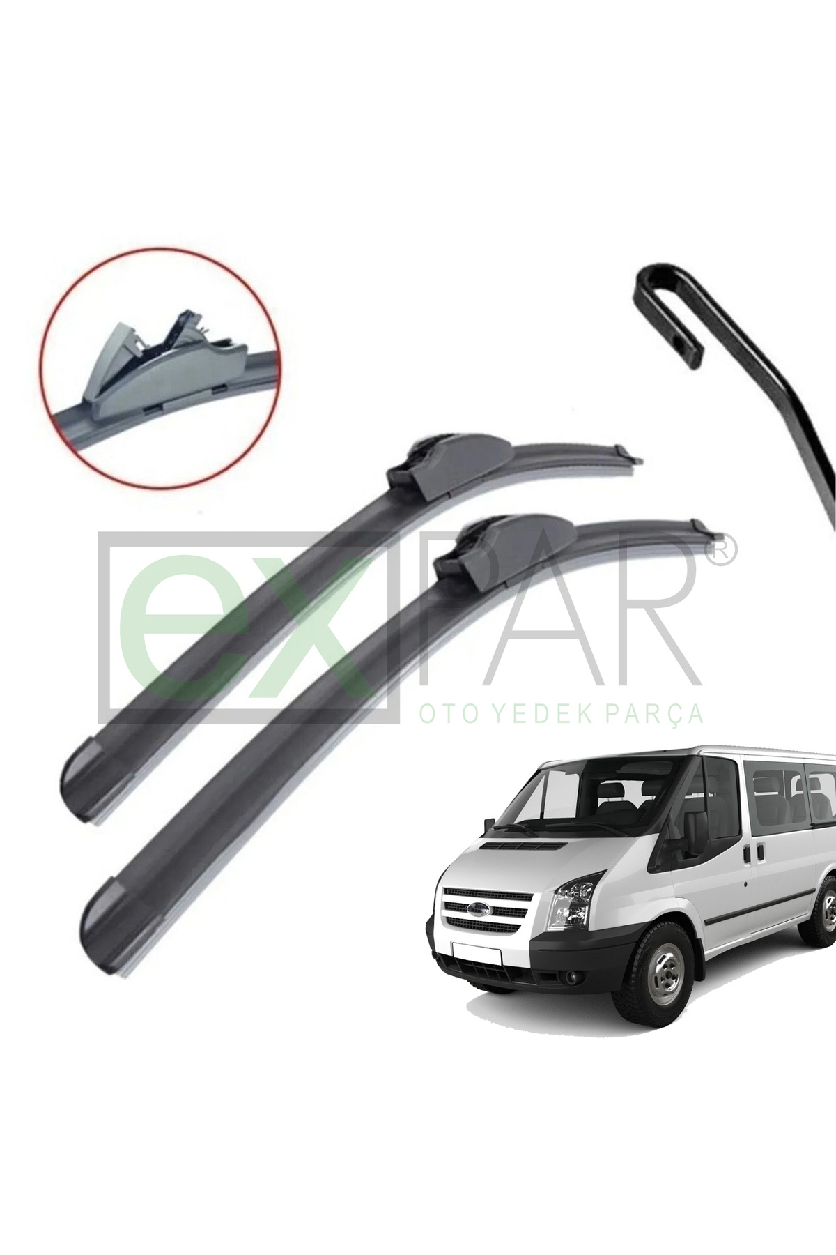 EXPAR OTO FORD TRANSİT ÖN CAM SİLECEK TAKIMI 2006 - 2012 MODEL ÖN CAM SİLECEĞİ SAĞ SOL