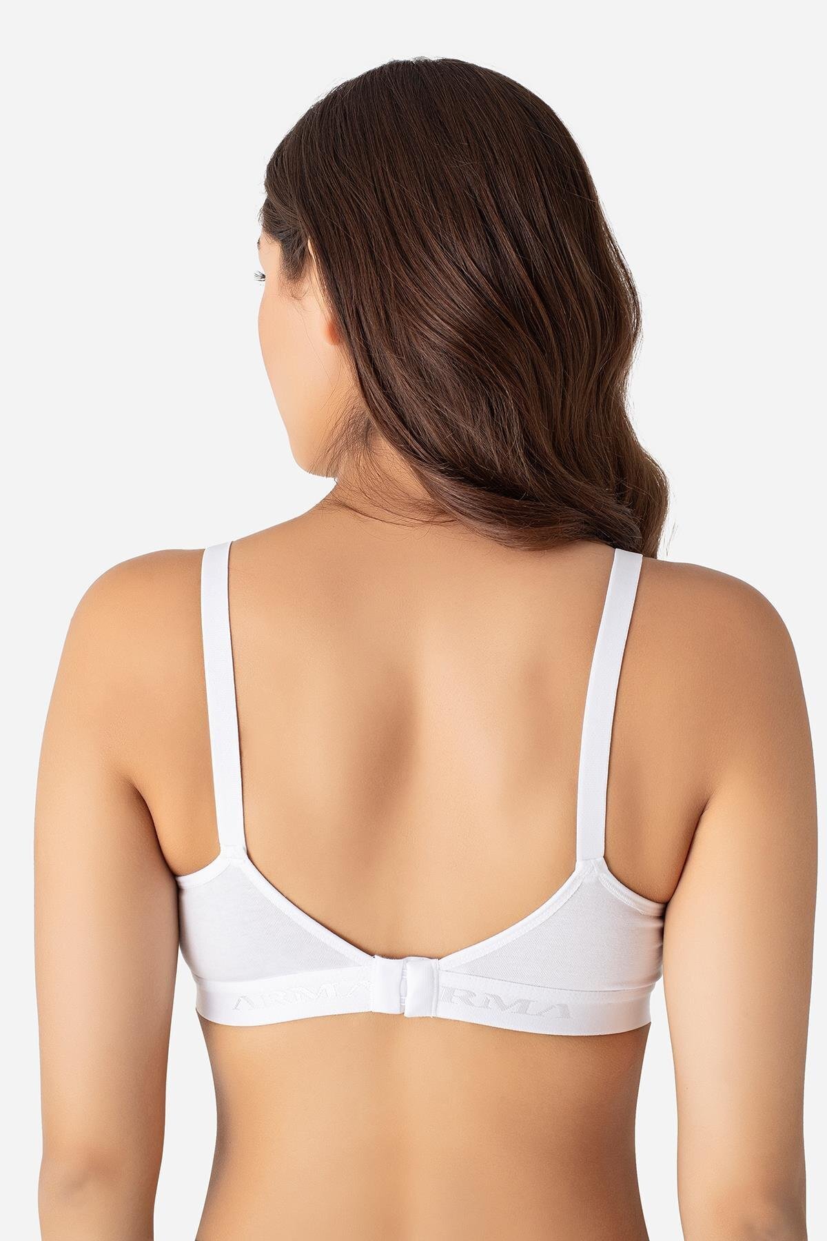 Arma Yıldız 3'lü Paket Beyaz Siyah Ten Kadın Balensiz Kaplı Emzirme Sütyeni Göğüs Ucu Görünmez Yumuşak Dokulu fotoğrafı 7 (önizleme)