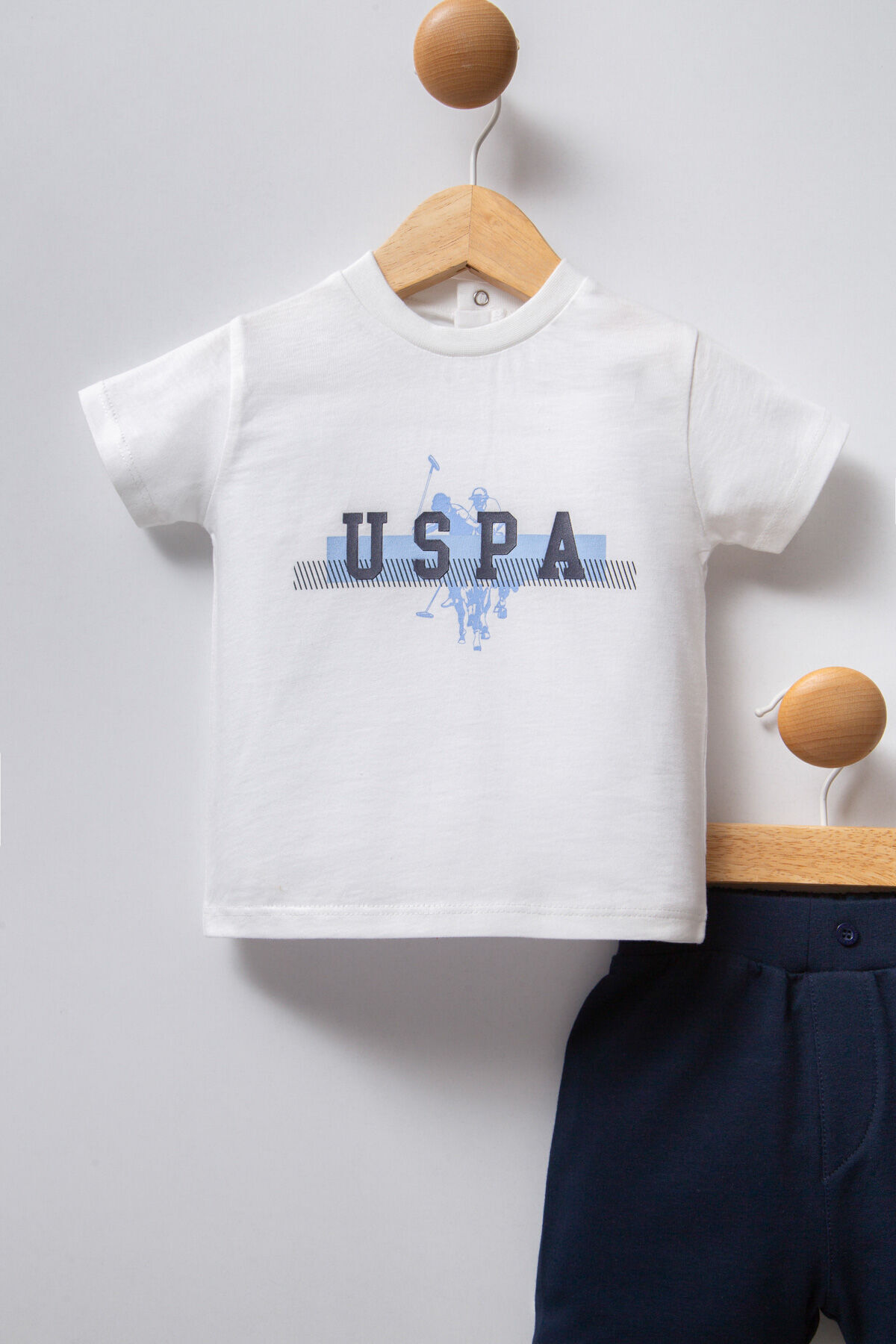 U.S. Polo Assn. Erkek Bebek Mavi Bebek Takım fotoğrafı 2 (önizleme)