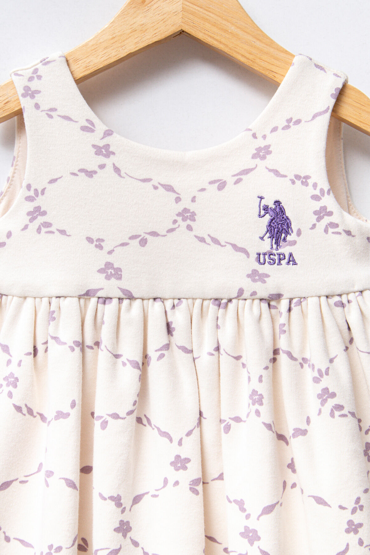 U.S. Polo Assn. U.S. Polo Assn. Kız Bebek Beyaz Elbise fotoğrafı 2 (önizleme)