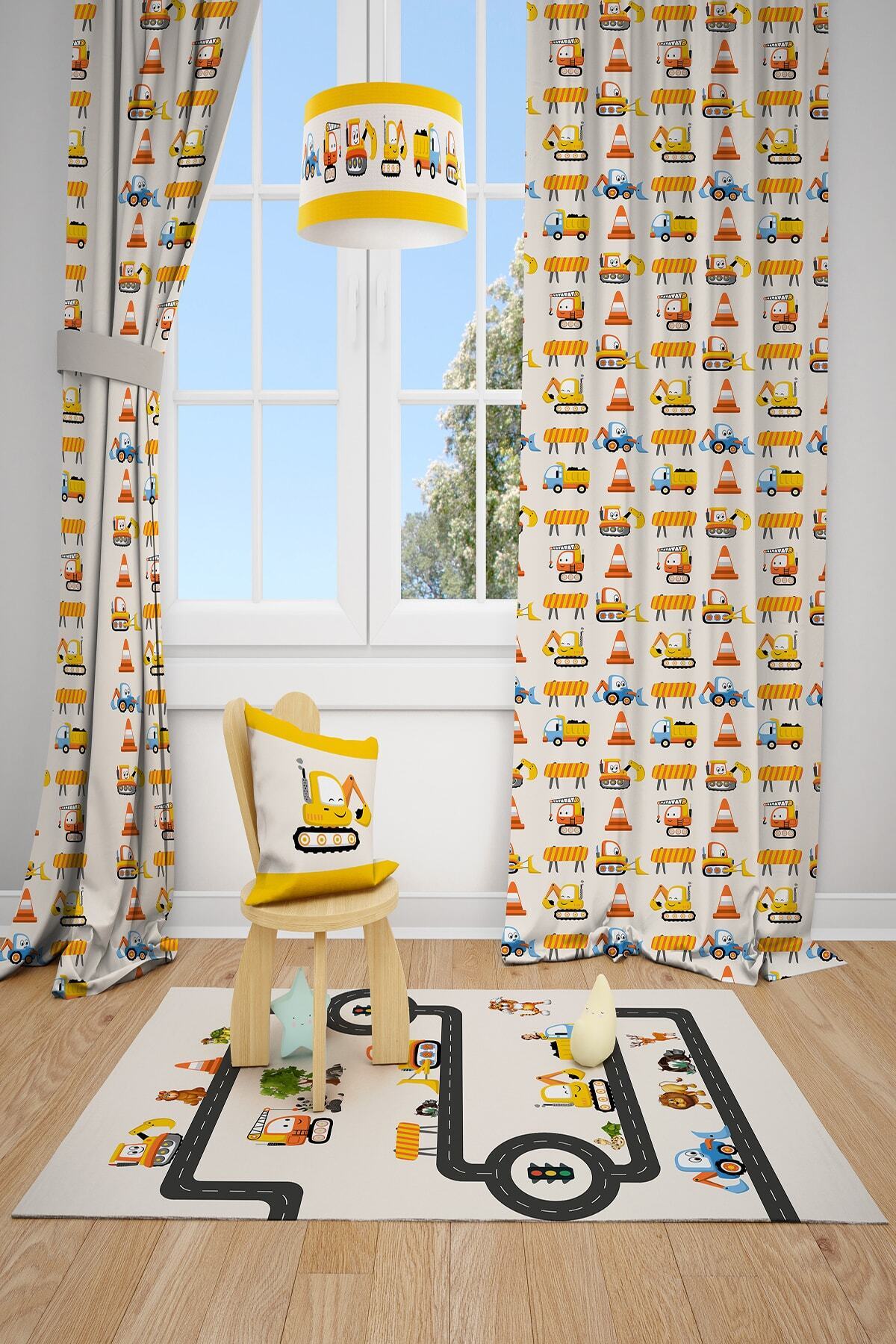 Cute Nursery Backdrop Curtain 2 WingTLA-197