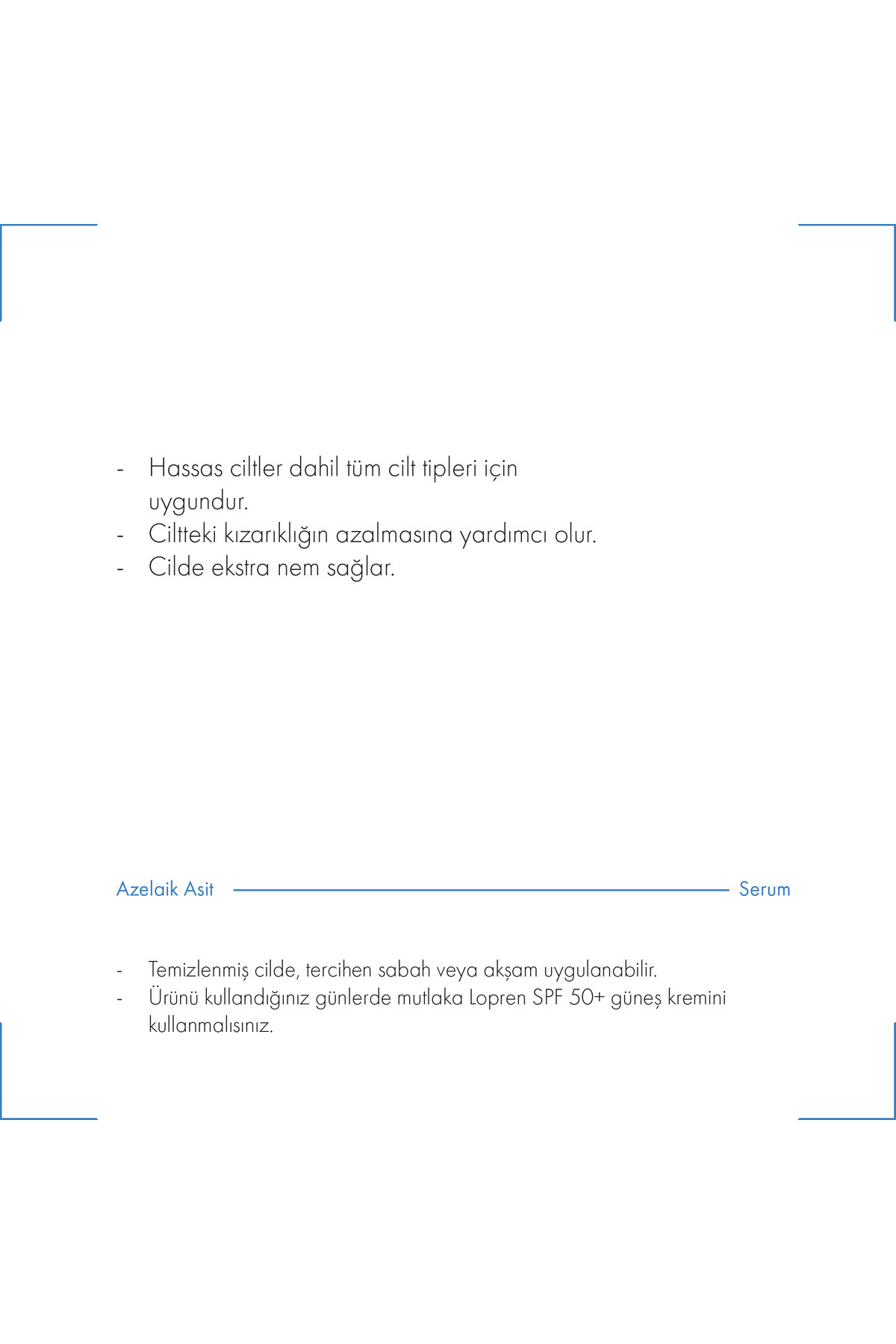 Azelaik Asit %10 Leke, Gözenek Karşıtı Aydınlatıcı Serum - Niacinamide, Hyaluronik Asit 30 ml — azelaikasitserum01 — تصویر 3 از 4