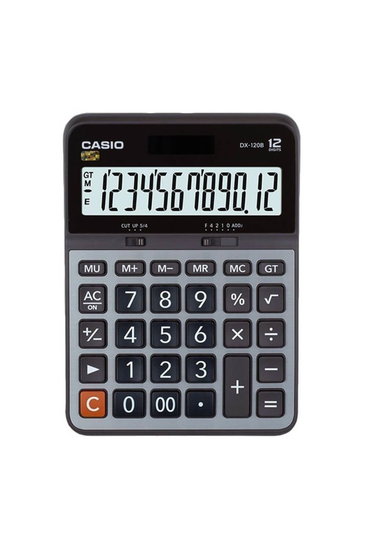 Casio Hesap Makinesi 12 Haneli Metal Yüzey DX-120 B