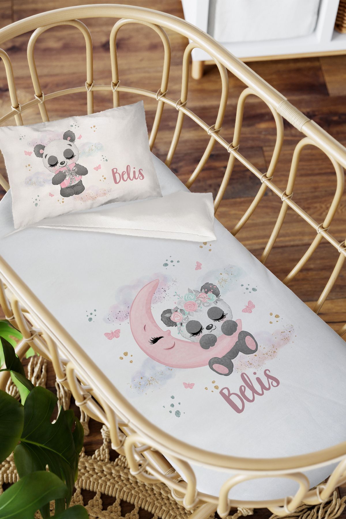 Name-Specific Mother's Side 60x100 Crib Sleep Duvet Cover Set