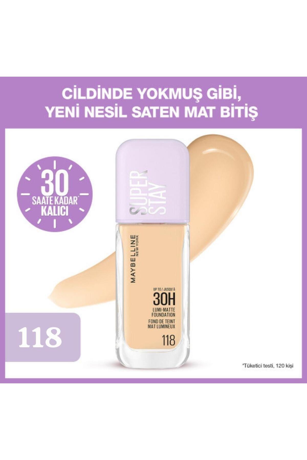 Maybelline New York Super Stay Lumi Matte Fondöten - 118