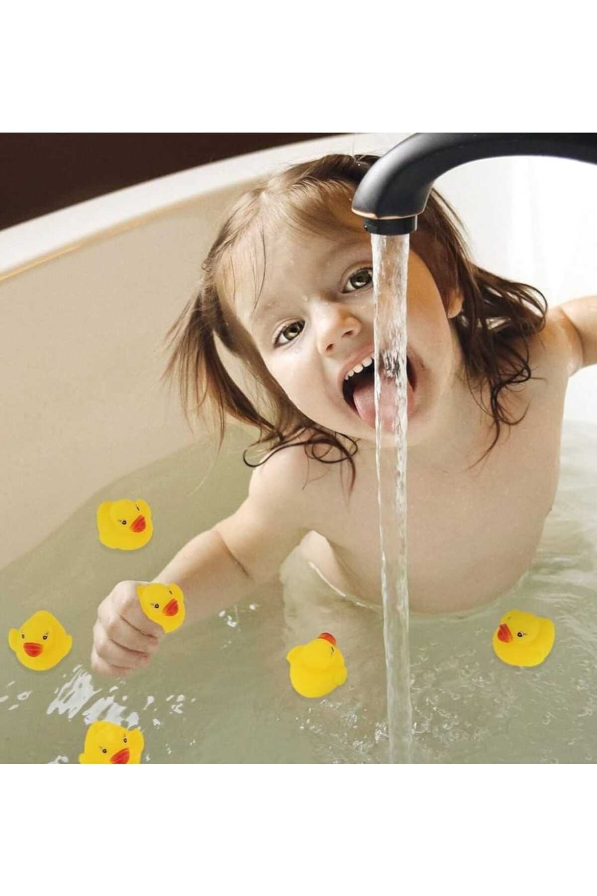 Dalian Home Suda Yüzen Ses Çıkaran Sarı Ördek. Kırmızı Balık .Yeşil Kaplumbağa Banyo Oyuncakları fotoğrafı 5 (önizleme)