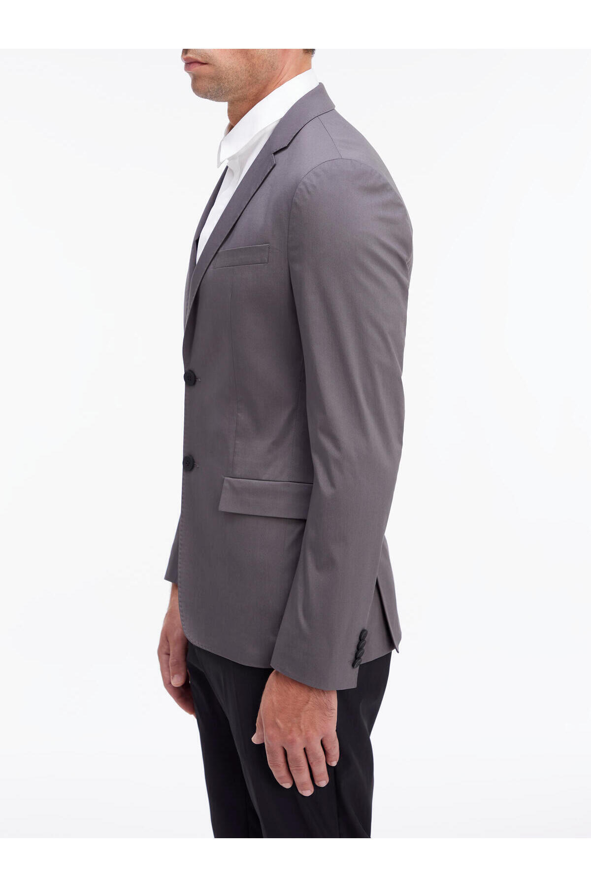 کلوین کلاین کت خاکستری مردانه CRINKLE TECH COTTON